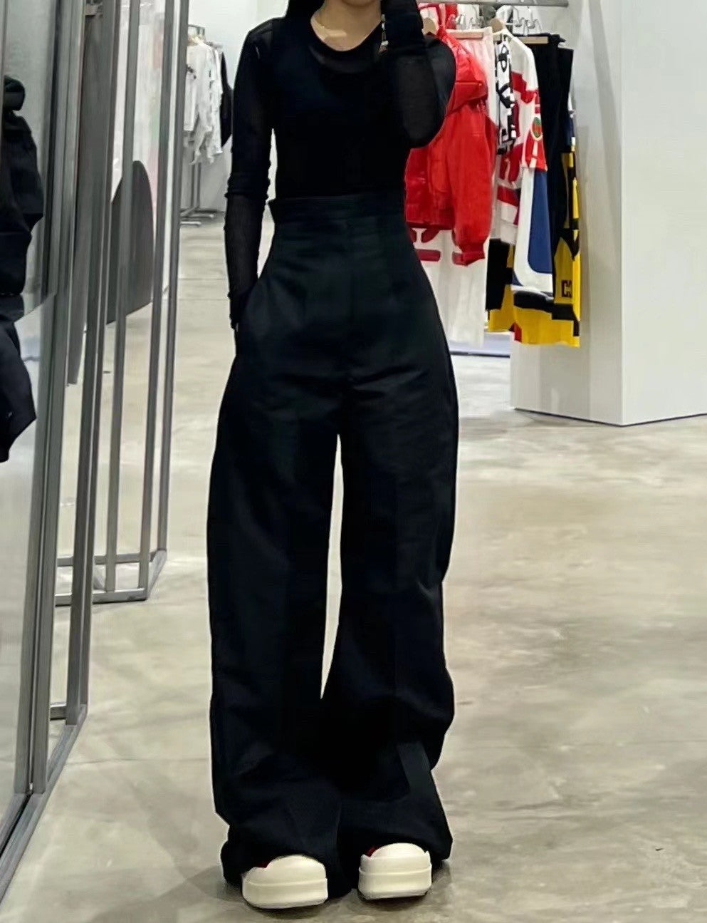 Women's Spring. Summer And Autumn Solid Color Layered Style Cotton Round Neck Pullover Long Sleeve Straight T-Shirt Ngvp #9174