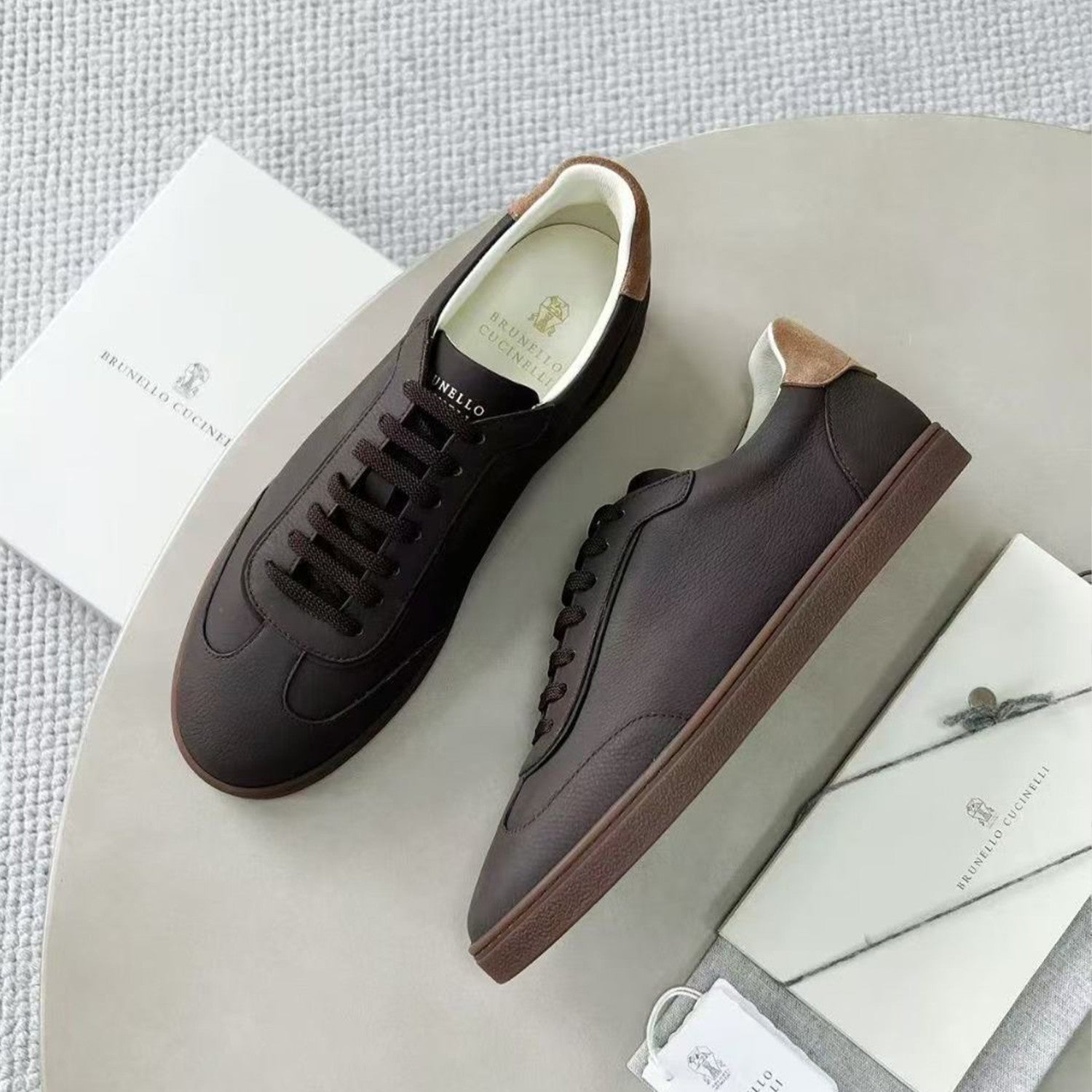 BC Men's Spring And Summer Washed Suede Rubber Sole Shoes Fashion Casual Solid Color Flat Sneakers Ngvp #1983