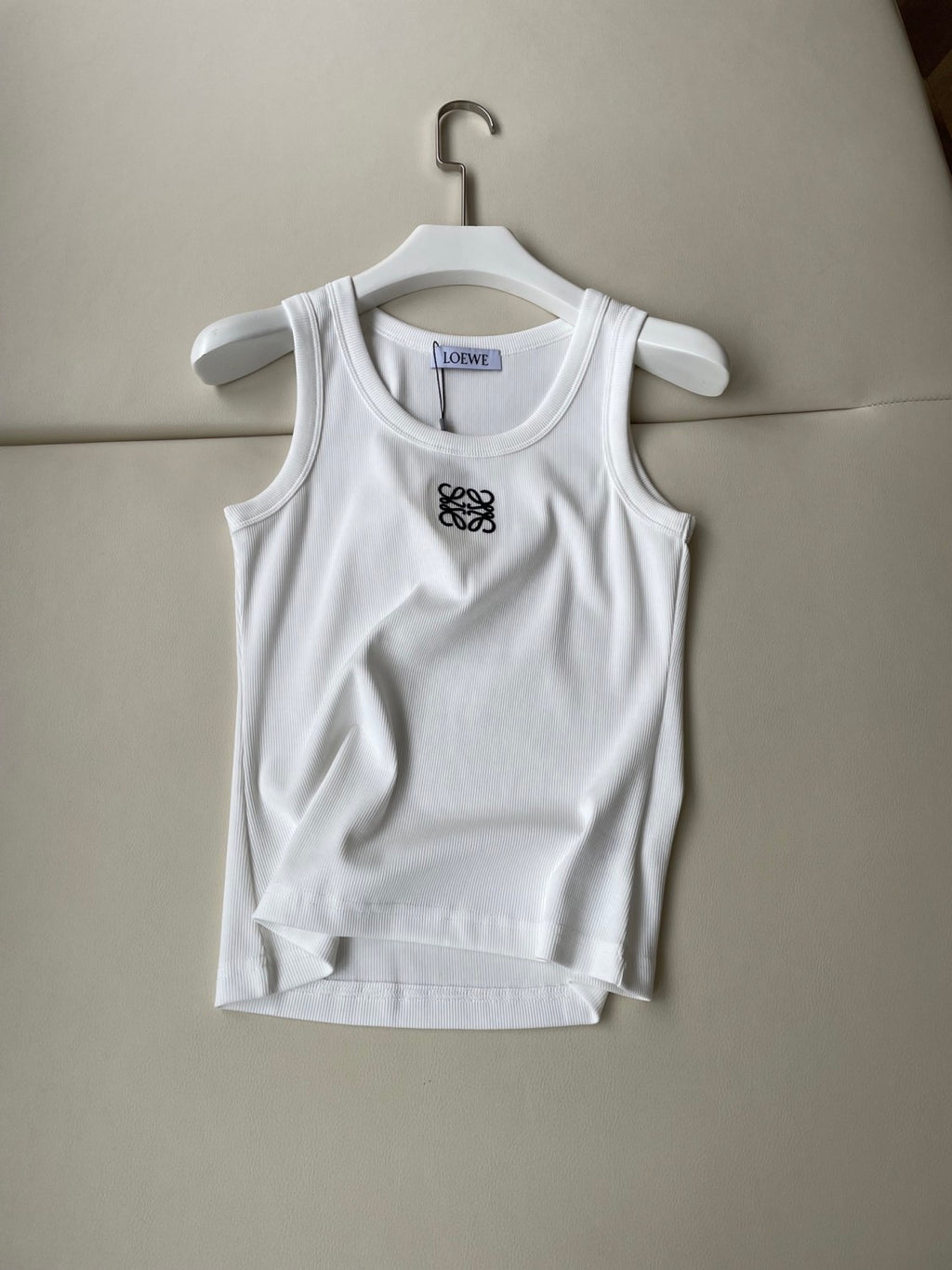 Women's Summer Solid Color Embroidered Logo Sleeveless Camisole Tank Top Vest #75548