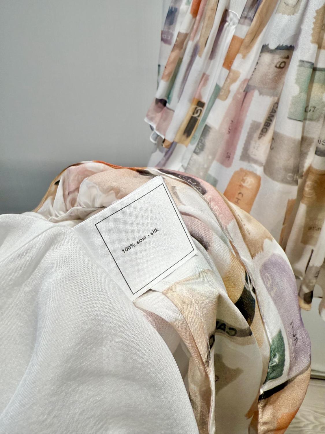 Women's Spring Summer Pattern Printed Long Silk Long Sleeve Dresses #75274