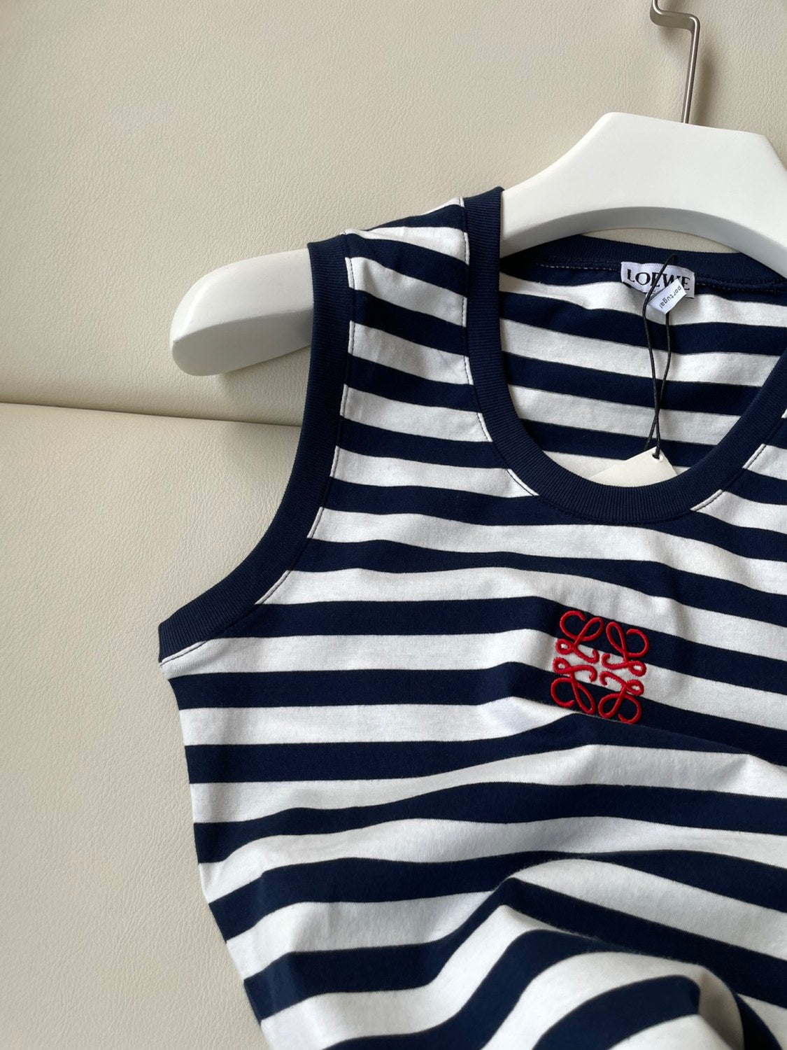 Women's Summer Pattern Printed Stripe Round Neck Sleeveless Tank Top Vest #72676