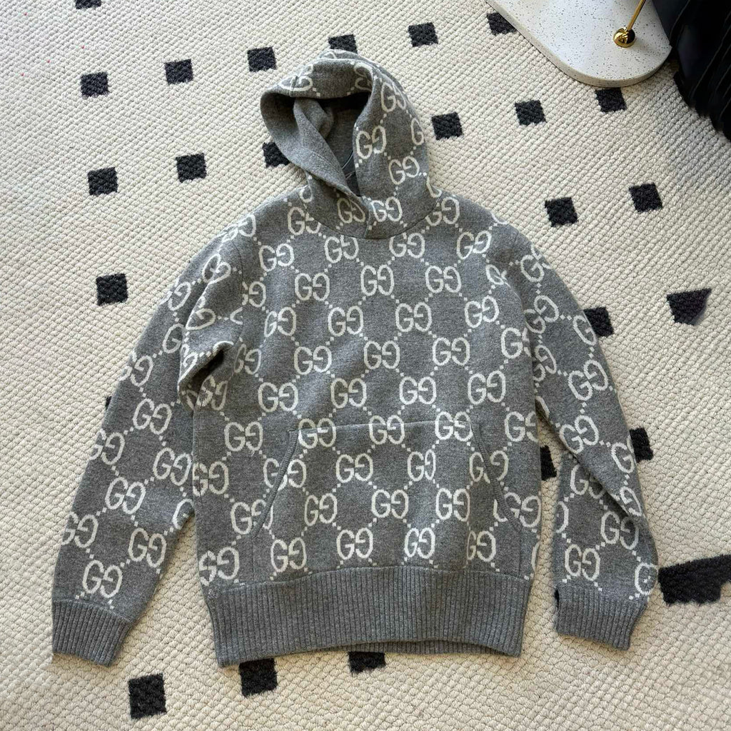 Men's Spring and Autumn Monogram Printed Long Sleeve Hooded Sweatshirt Pullover Sweatshirt #97962