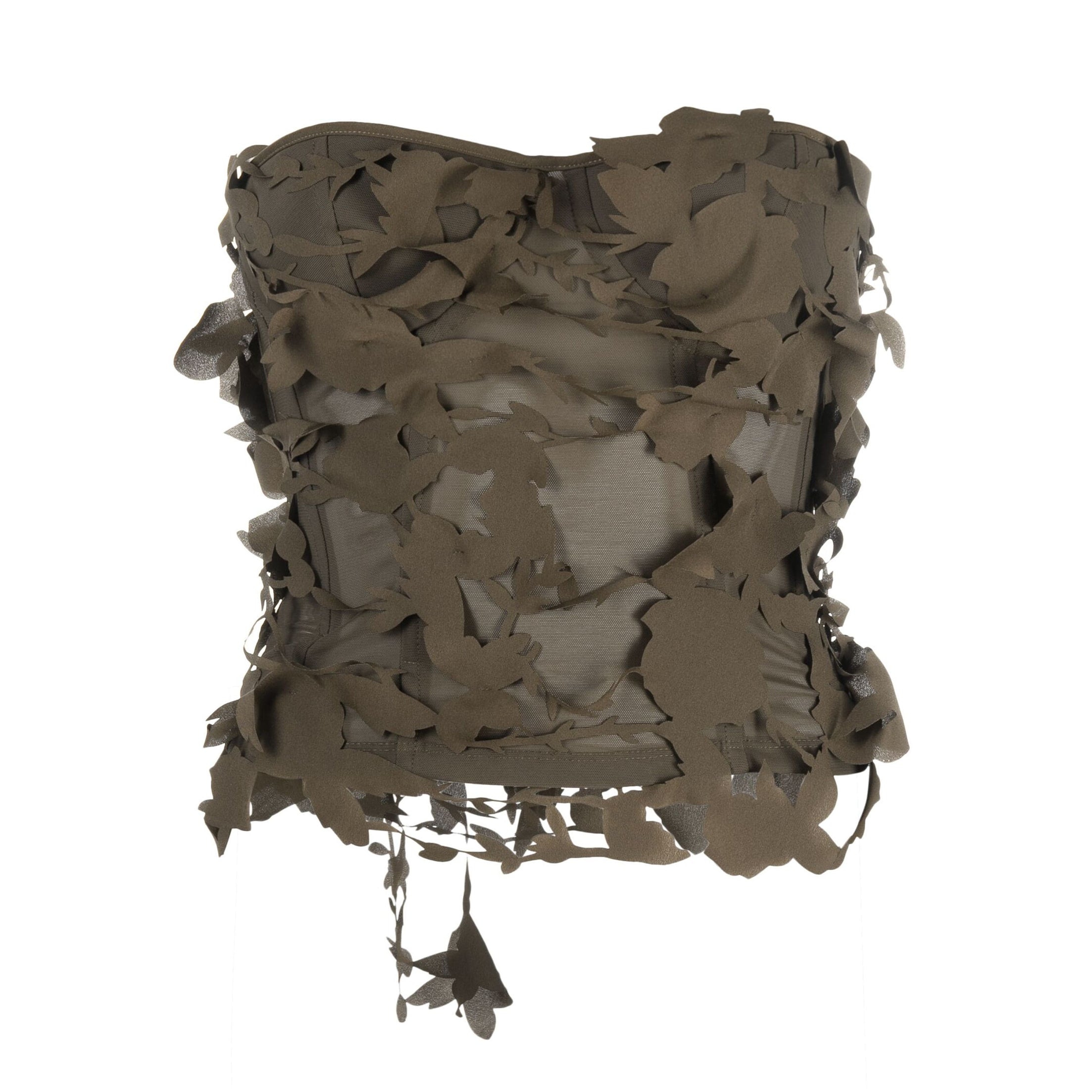 Blumarine Women's Spring And Summer Three-dimensional Butterfly Decoration Spice Girl Wrap Tight Top Fashion Camisole Top Ngvp #8793