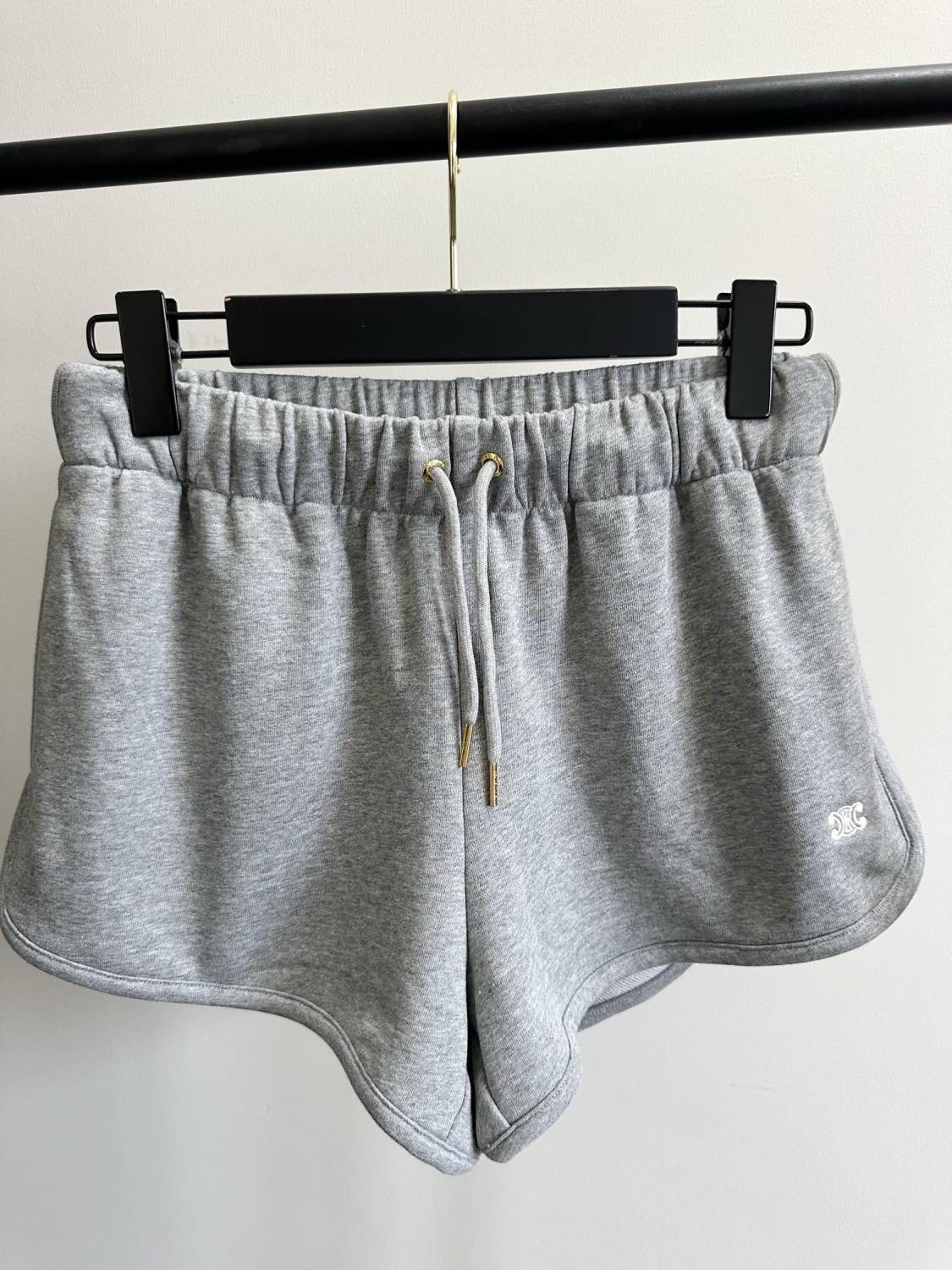 Women's Summer Solid Color Cotton Low Waist Tie Regular Fit Shorts #73665