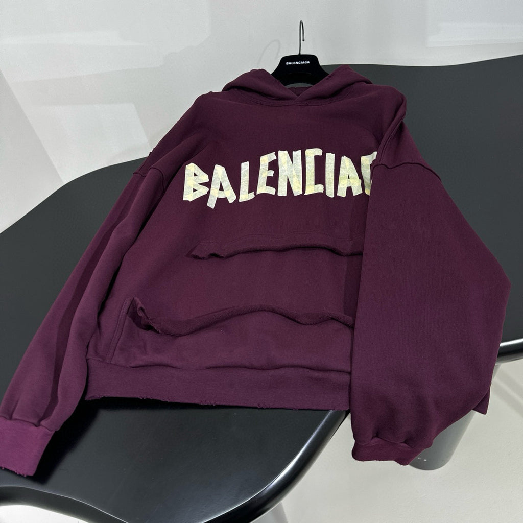 Men's Summer Crimson Letter Print Crew Neck Regular Fit Hooded Sweatshirt Pullover #98986