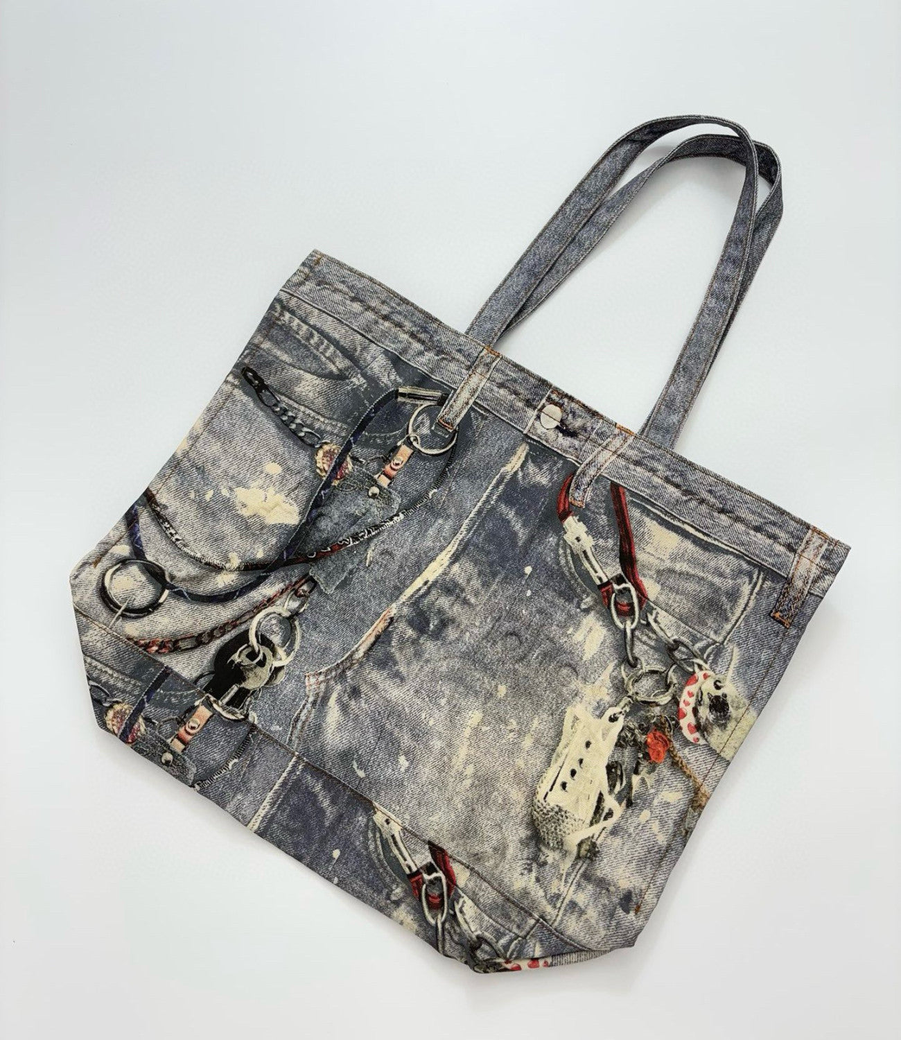 Acne Studios Men Women Embossed Logo Old Vintage Cotton Canvas Shoulder Solid Color Casual Tote Bag FN-UX-BAGS000177 Ngvp #9215