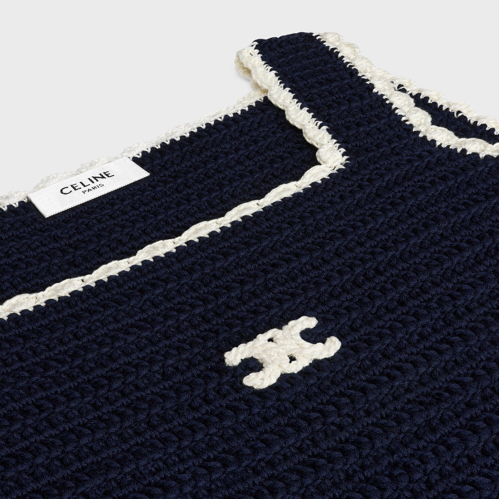 Women's Summer Fashion Casual Square Neck Sleeveless Handmade Crochet Vest #79293