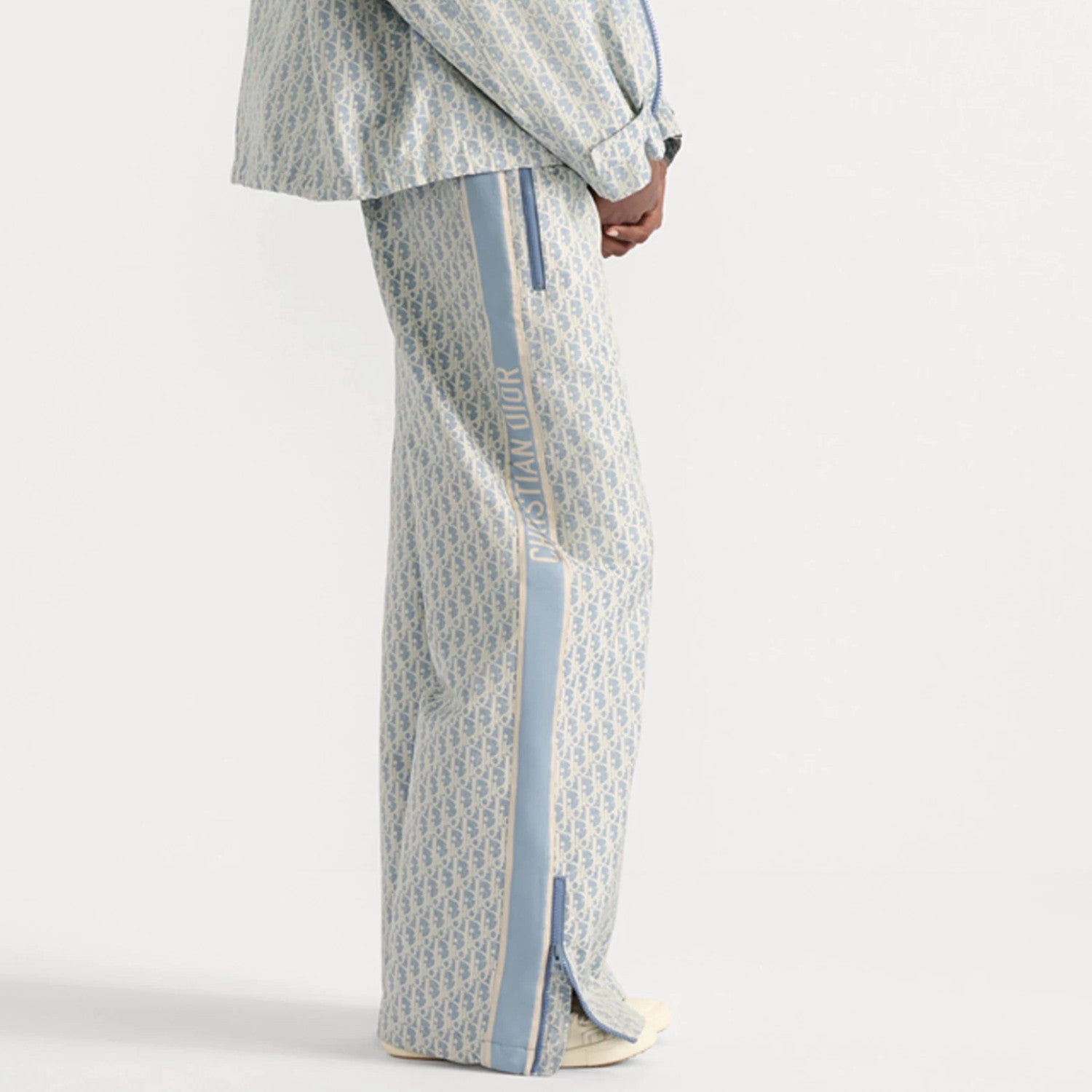 Men's and Women's Spring/Fall Fashion Casual Drawstring Zipper Vintage Print Pants #78754