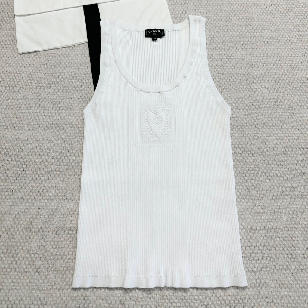 Women's Summer Fashion Casual Crew Neck Sleeveless Combed Cotton Yarn Knit Tank Top Vest #78775
