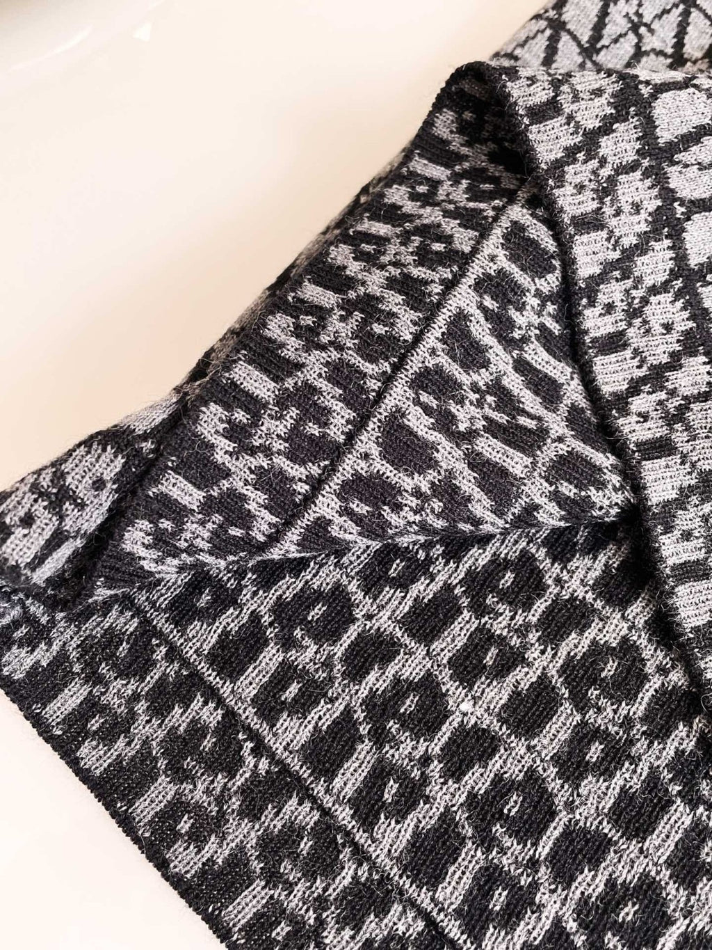 Women's Summer Logo Jacquard Embroidery Round Neck Knit Short Sleeve T-Shirt #73387