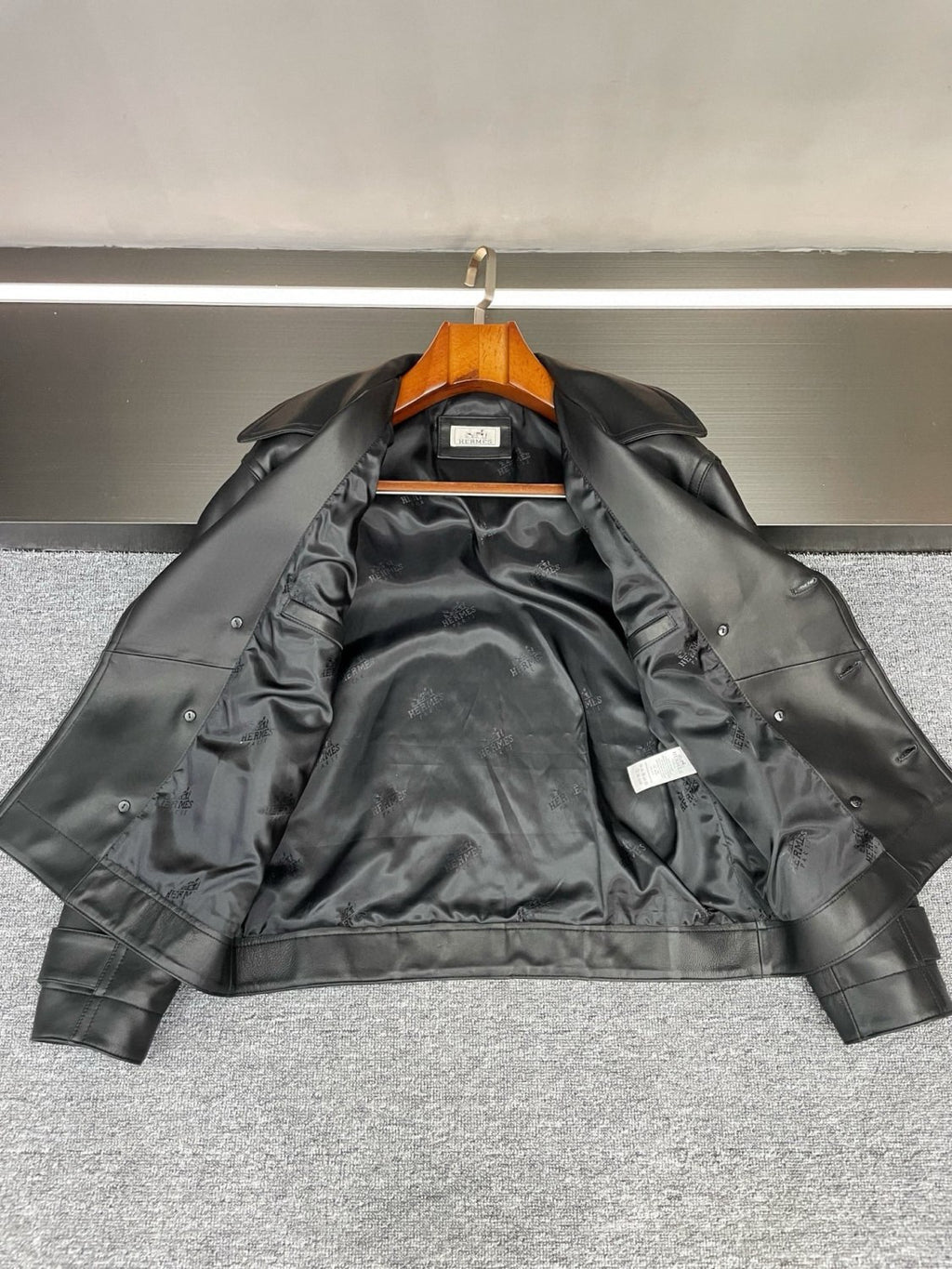 Men's 2025FW New Zealand Sheepskin Leather Jacket Double-breasted Bomber Jacket #194116