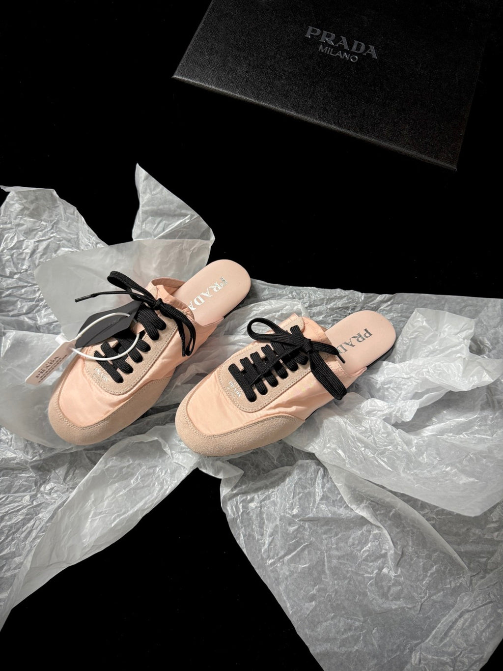 PR Women's Solid-color Nylon Fabric And Suede Low-top Lace-up Training Shoes #77761