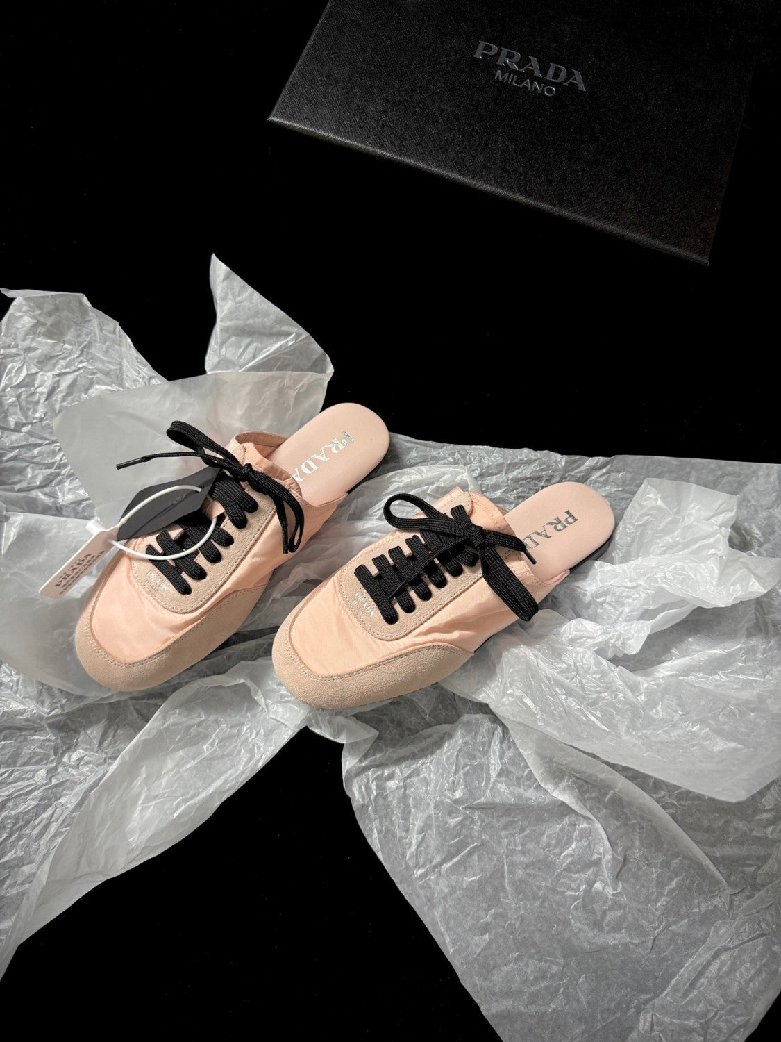 PR Women's Solid-color Nylon Fabric And Suede Low-top Lace-up Training Shoes #77761