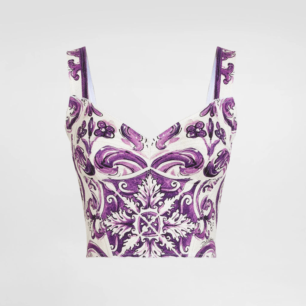 Women's Summer Print V-Neck Bustier Camisole Sleeveless Tank Top Vest Ngvp #2319