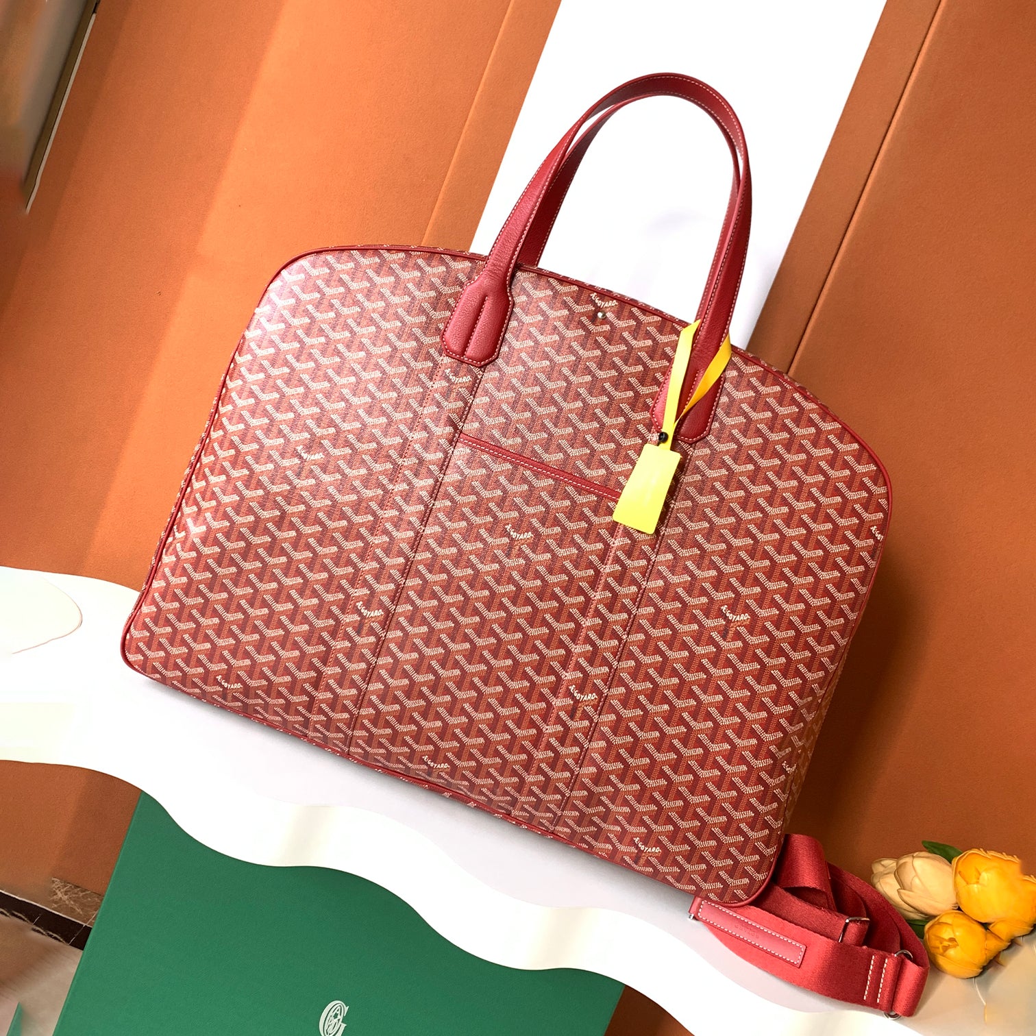 Men's Women's Savile Row Clothes Bag Full Print Zipper Closure Handbag Solid Color Travel Bag Bags SAVIL2GMLTY01CL01P #77626