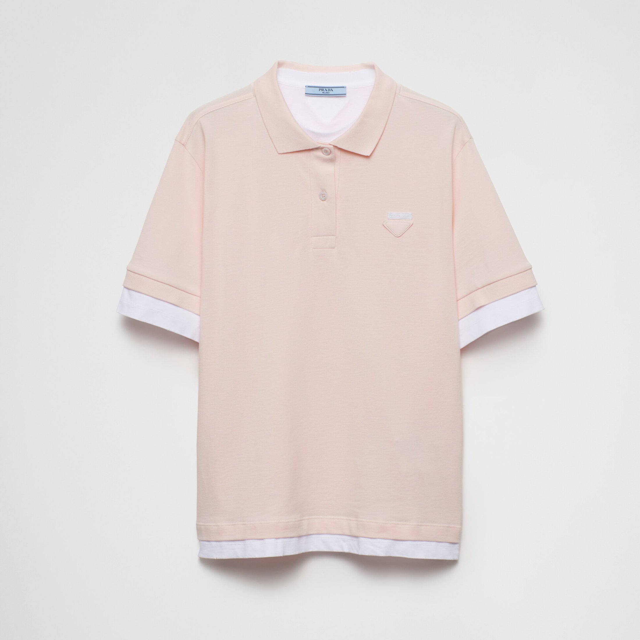 Women's Spring And Summer Color Blocking Polo Short-sleeved Fake Two-piece Top Fashion Casual T-shirt Ngvp #8776