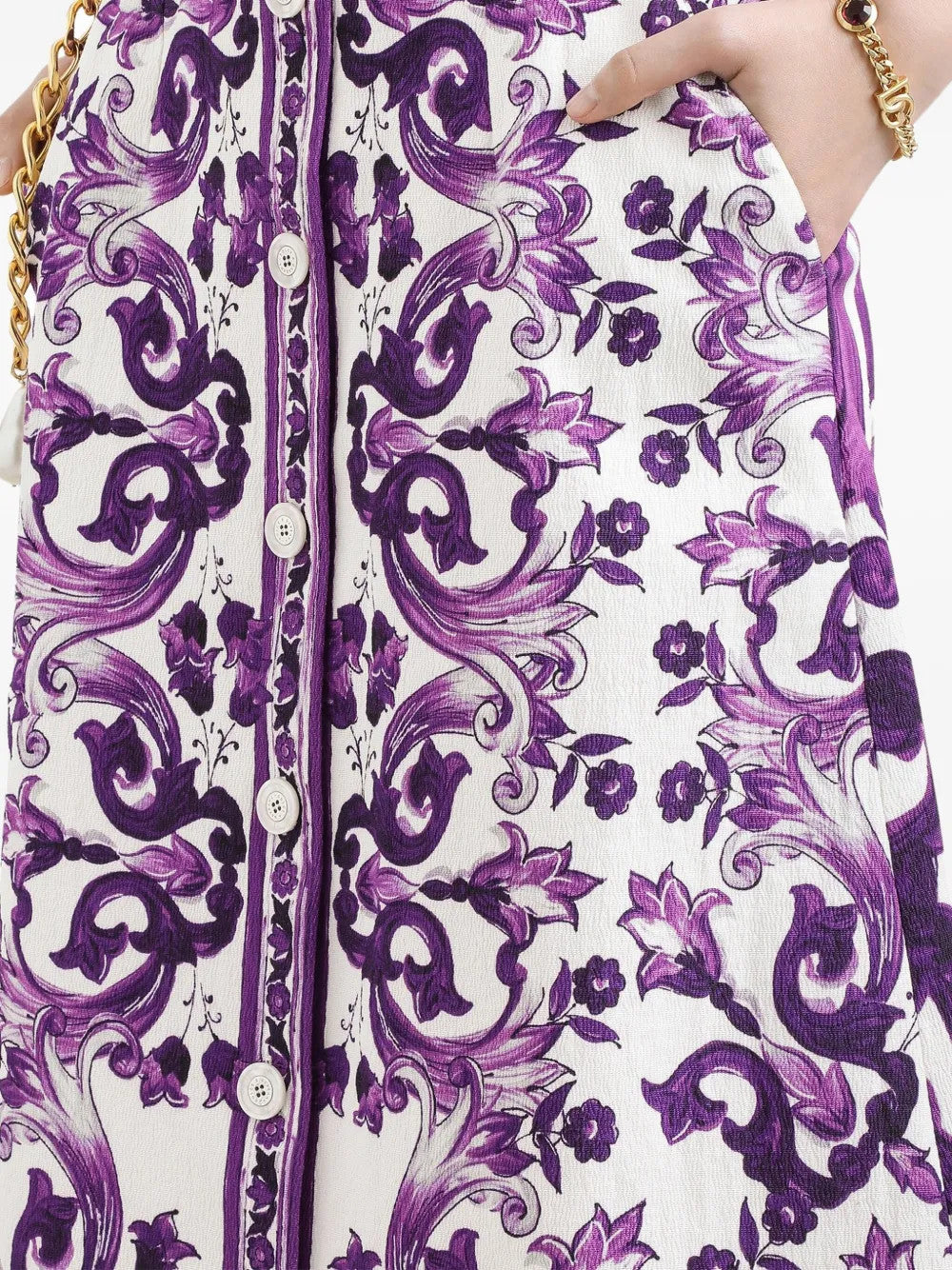 Women's High Street Summer Floral Print Zipper Fitted Casual Skirt #81492