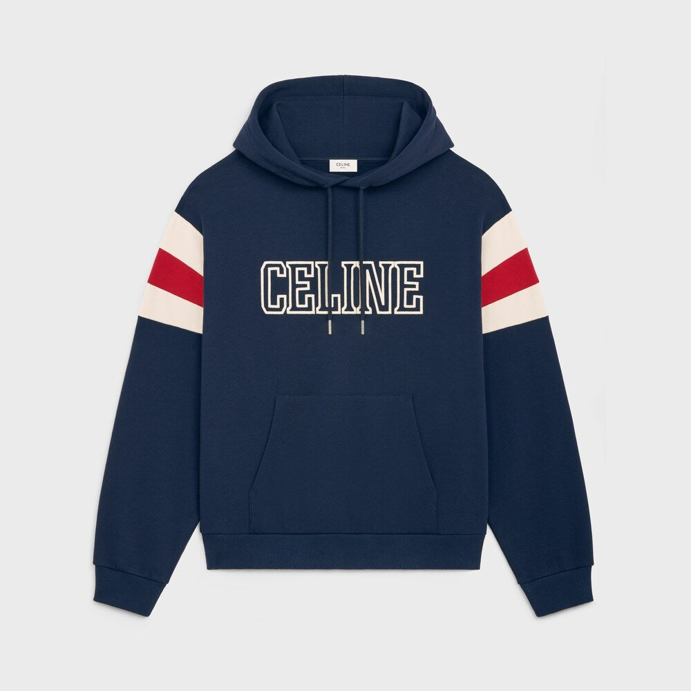 Men's and Women's Unisex Spring/fall Fashion Casual Hooded Color-blocked Long-sleeve Oversized Sweatshirt With Letter Print Between Sleeves Hooded Sweatshirt #78455