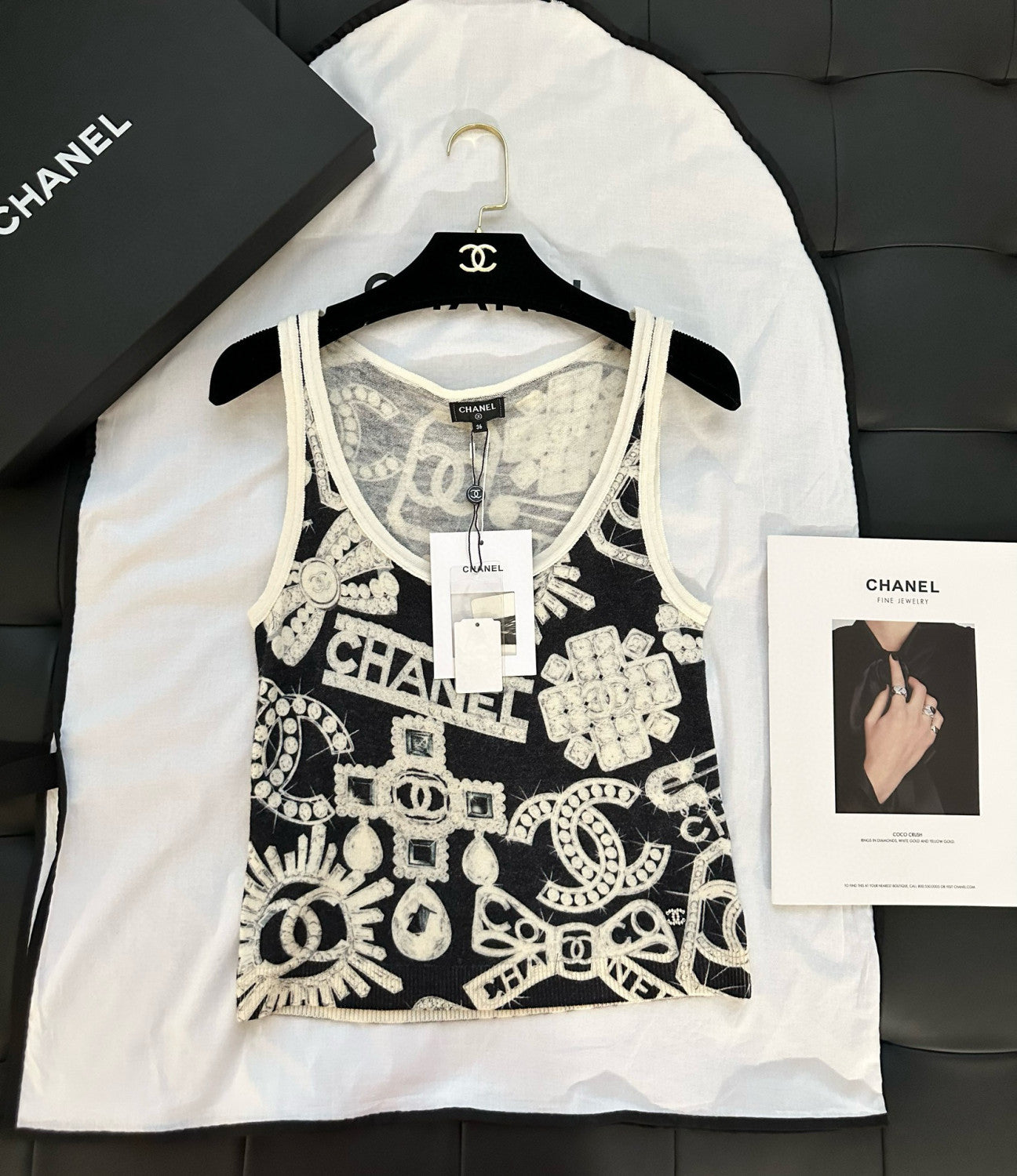 Women's Summer Fashion Trend Pattern Printed Round Neck Sleeveless Straight Top Vest #78413