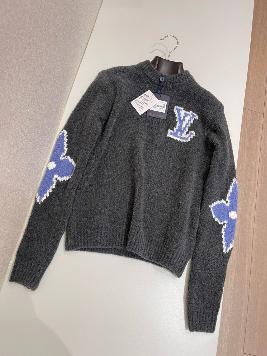 Men's Spring and Autumn Logo Printed Round Neck Pullover Long Sleeve Sweater #73968