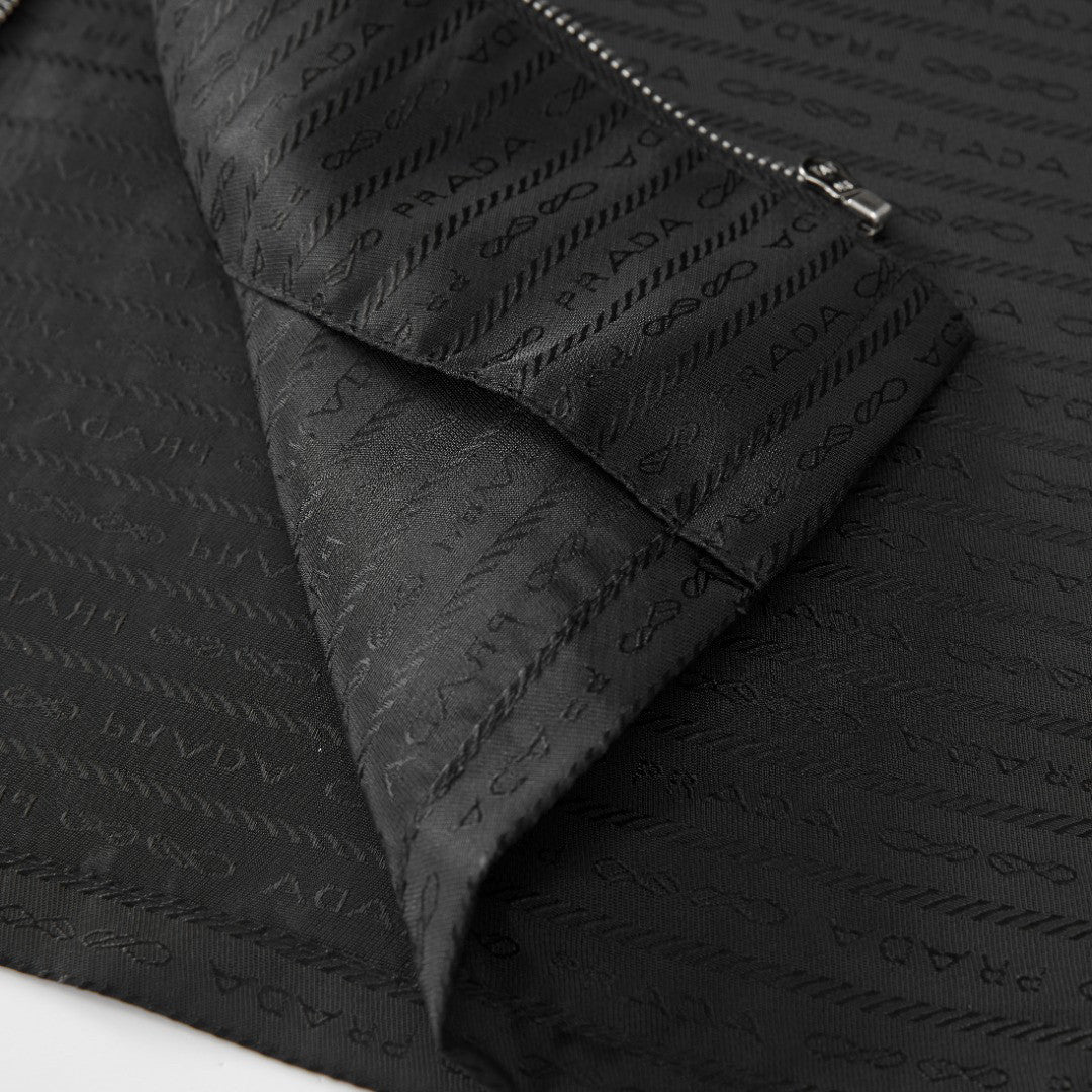 zipper short sleeve shirt T-shirt #98159