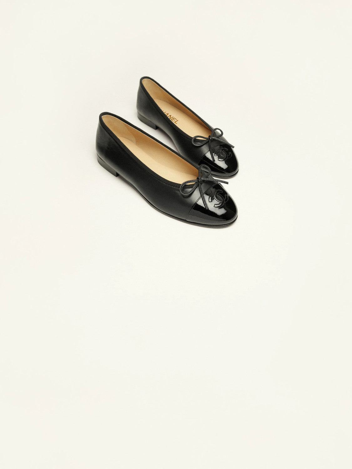 CC Women's Four Seasons Simple Solid Color Single Shoes Ballet Shoes Retro Calfskin Flat Shoes Round Head Casual Shoes #77859