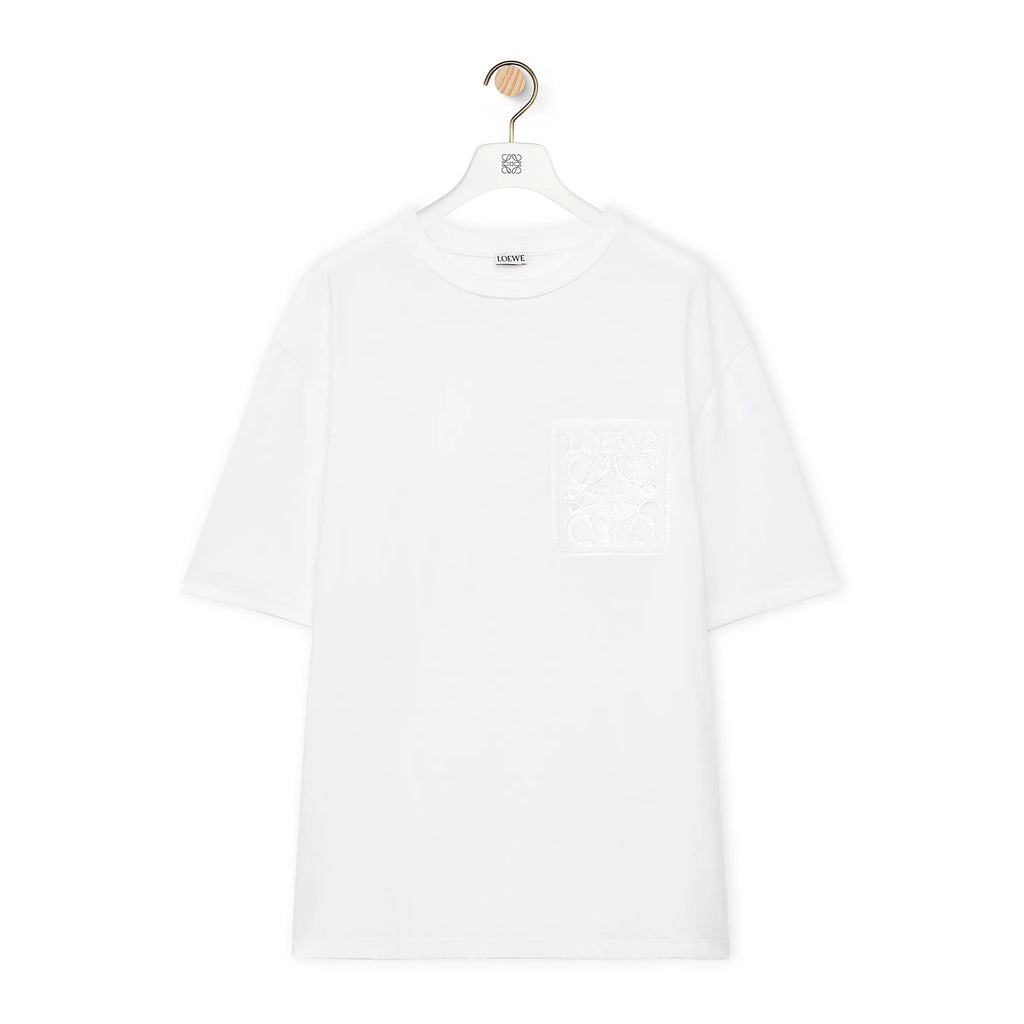 Men's Summer Pattern Embroidery Patch Pocket Casual Round Neck Short Sleeve T-Shirt #98665