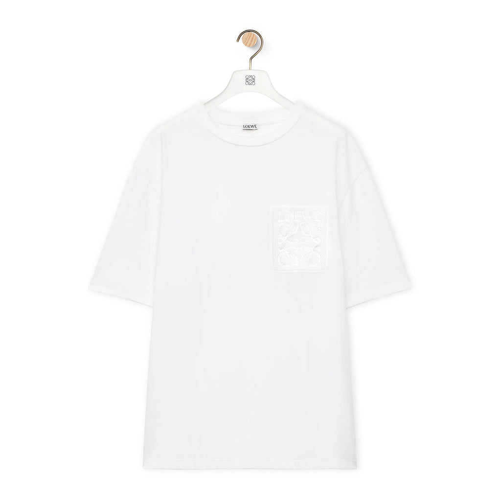 Men's Summer Pattern Embroidery Patch Pocket Casual Round Neck Short Sleeve T-Shirt #98665