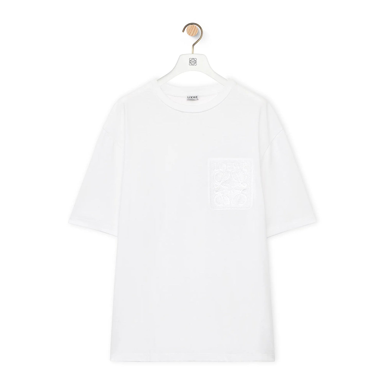 Men's Summer Pattern Embroidery Patch Pocket Casual Round Neck Short Sleeve T-Shirt #98665