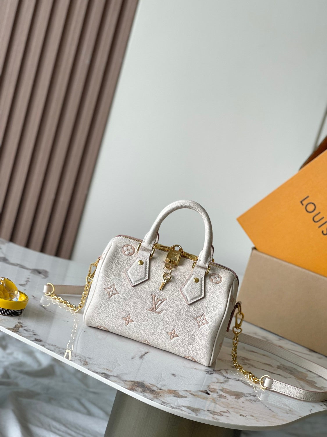 Speedy Bandoulire 20 Women's Removable Adjustable Shoulder Strap Zipper Closure Letter Printed Coated Canvas Shoulder Slanting Handbag Bag Bags #77453