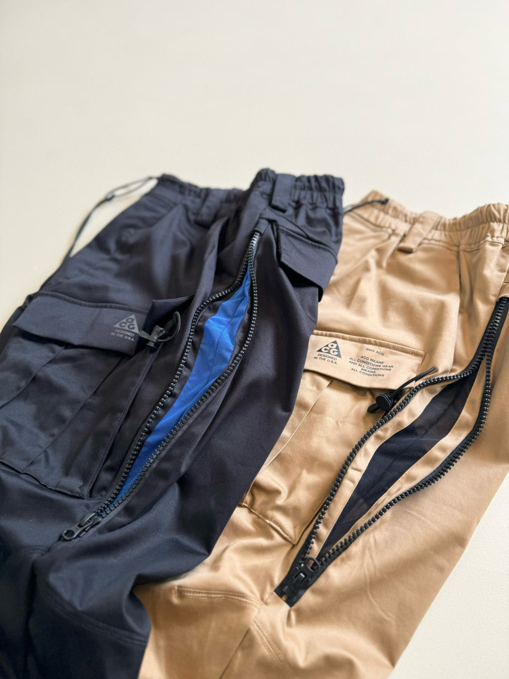 Lab Acg Cargo Men's Spring and Autumn Multi-Pocket Waterproof Cotton Casual Drawstring Pants #98421