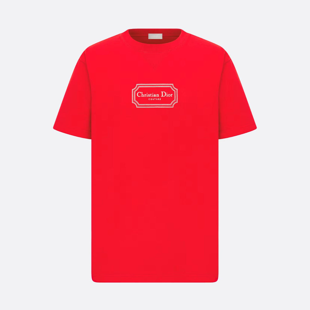 CD Men's Summer Embroidered Logo Solid Colour Round Neck Cotton Short Sleeve T-Shirt #97793