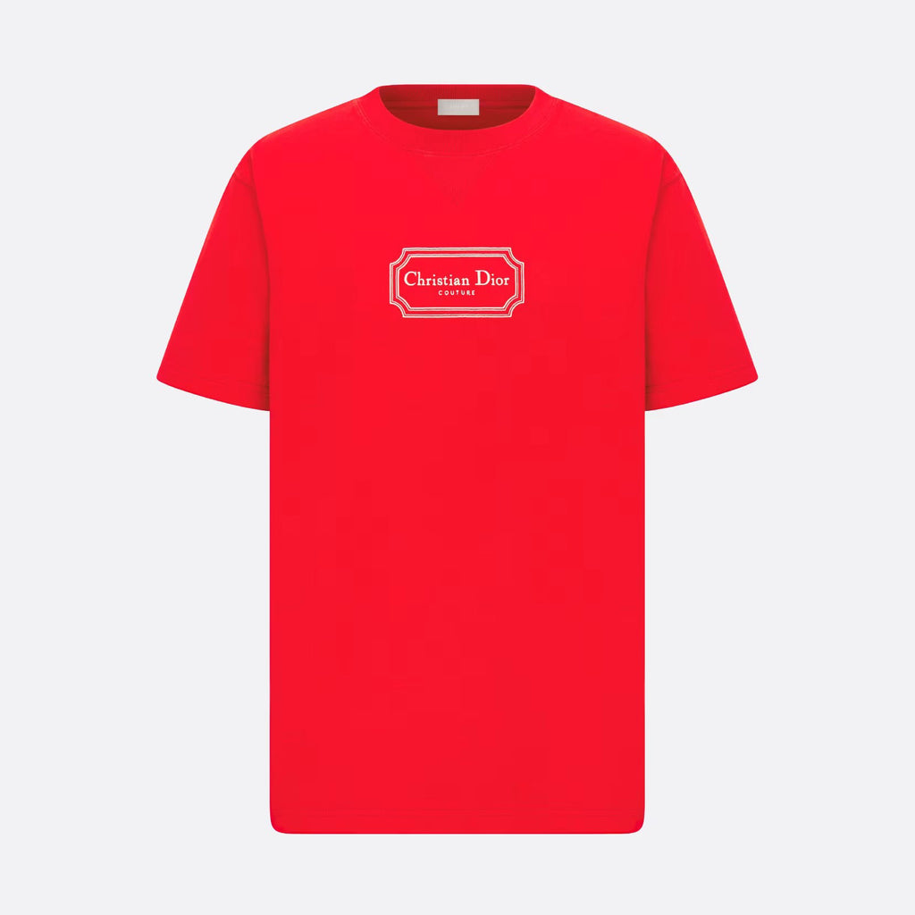 CD Men's Summer Embroidered Logo Solid Colour Round Neck Cotton Short Sleeve T-Shirt #97793