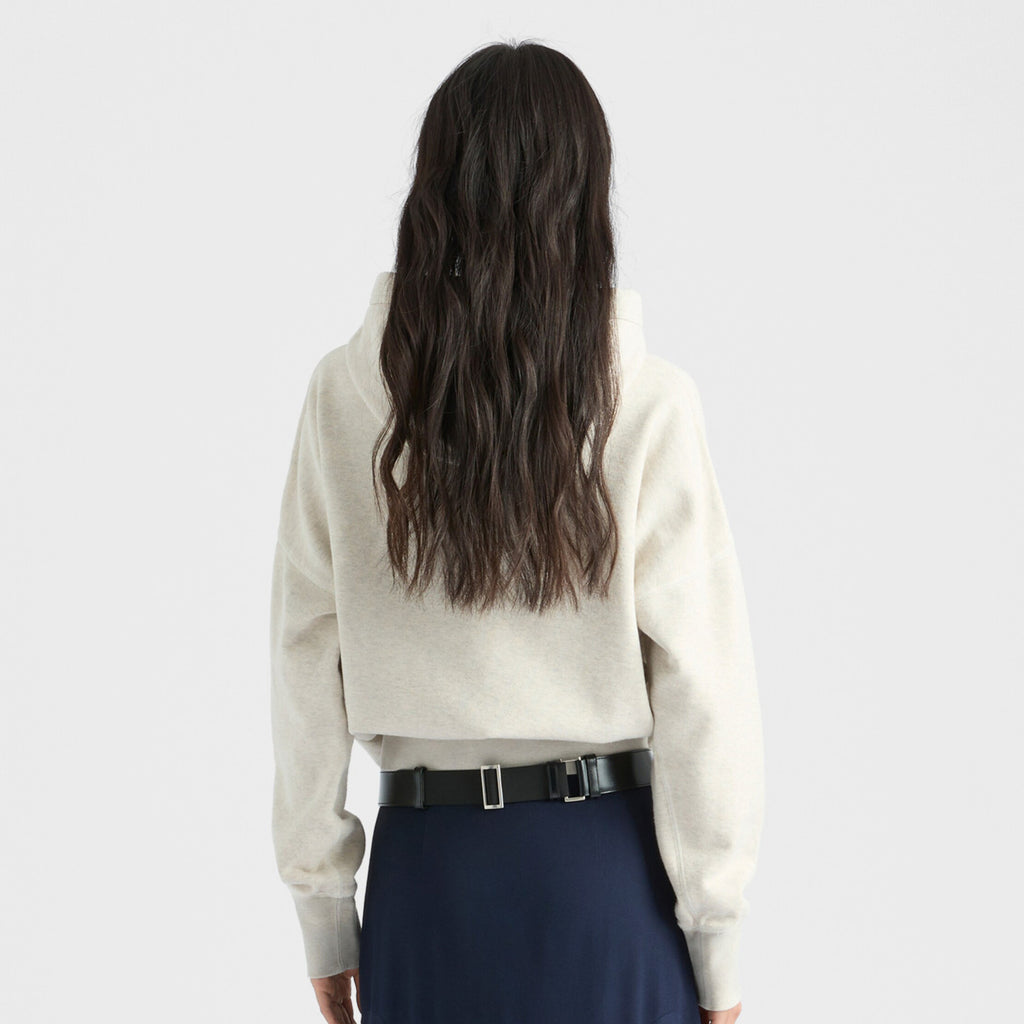 Women's Solid Color Spring/Autumn Classic Casual Printed Letter Logo Cotton Fleece Long Sleeve Hoodie Sweatshirt #78154