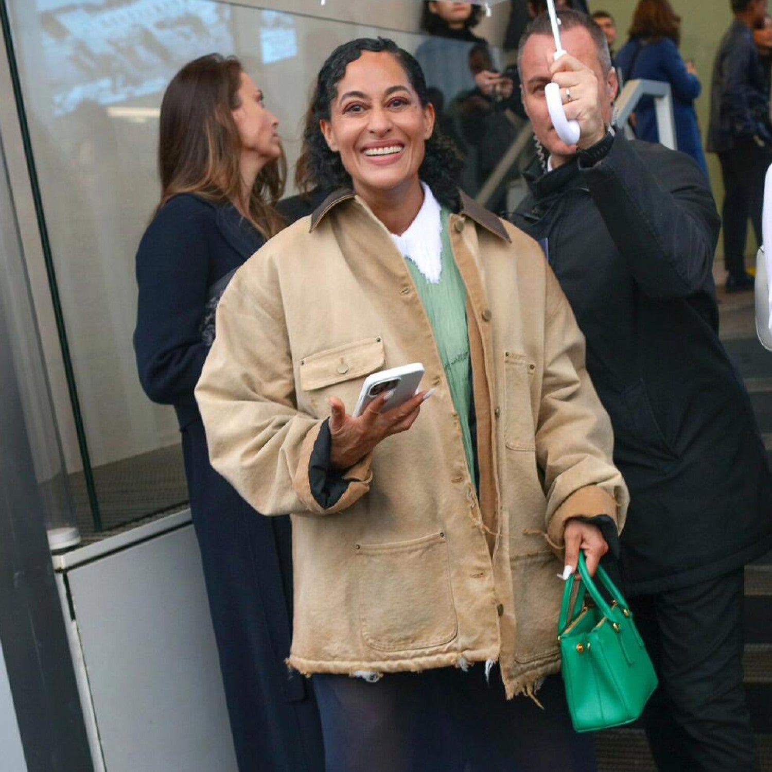 Women's Men's Vintage Gradient Fashion Canvas Cotton Jacket Single Breasted Leather Collar Casual Jacket Ngvp #8945