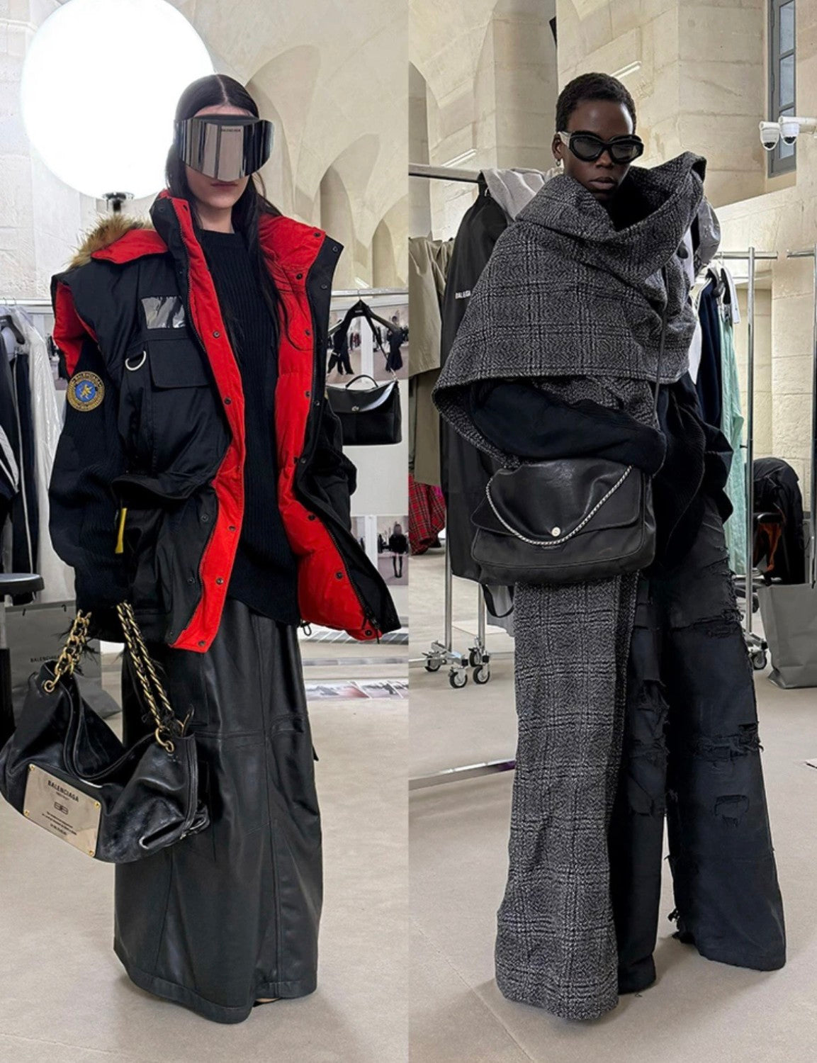 2025 New Winter Men's and Women's Plus Size TRACKSUIT Embroidered Cocoon Shaped Reversible Cotton Vest #83195A