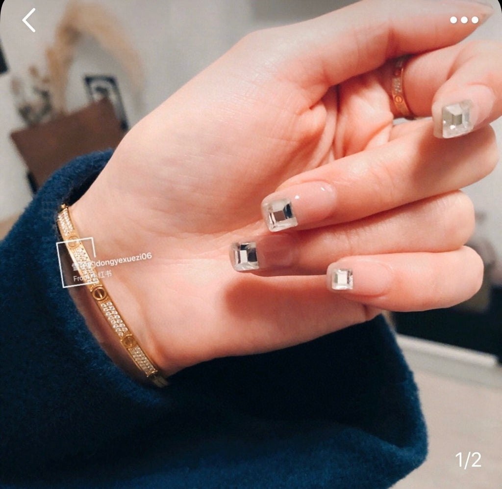 Men's And Women's Full Of Stars Full Of Diamonds Narrow Rose Gold Bracelet Jewelry #73169