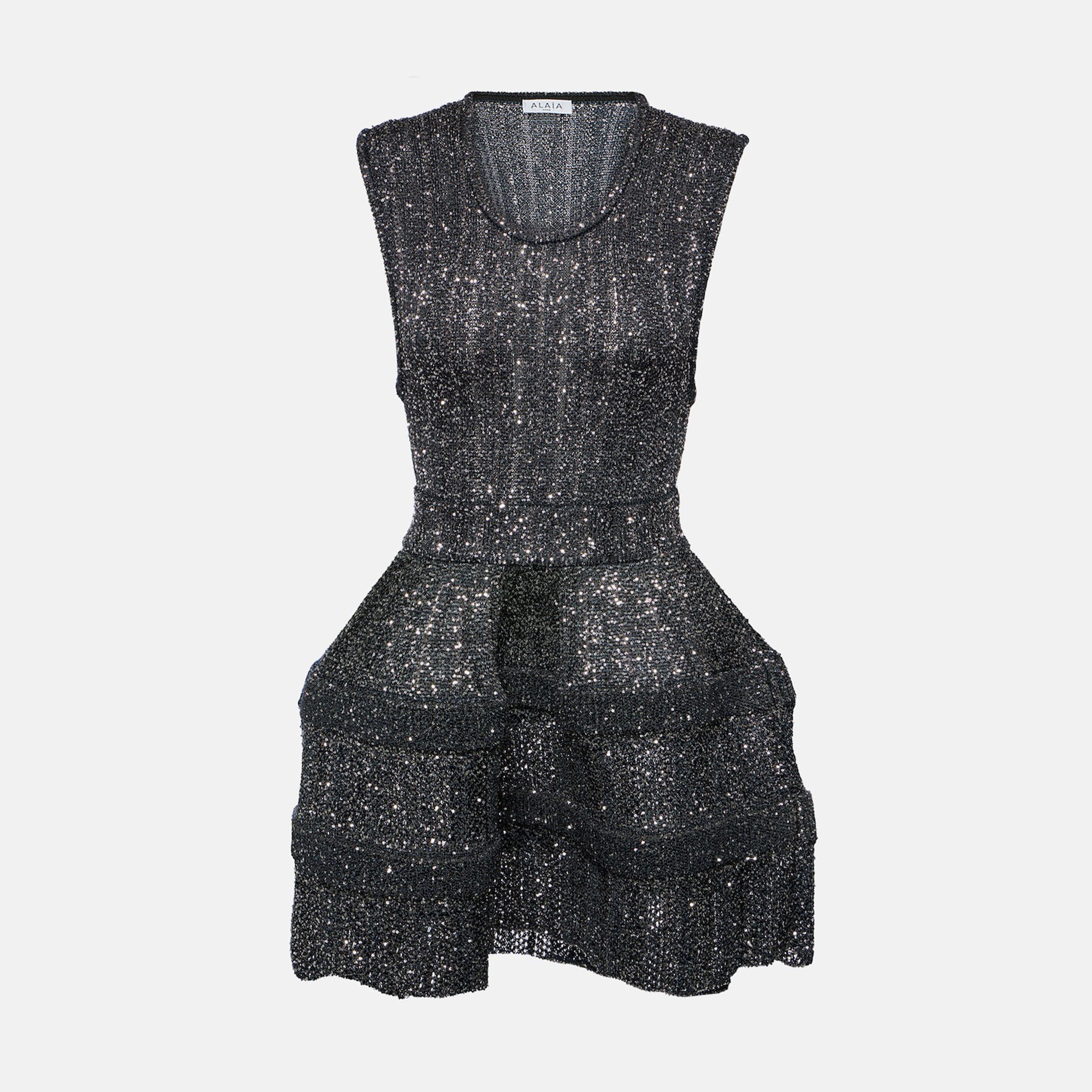 Women's Spring And Summer Sequin Dress Round Neck Sleeveless Slim Knee-length Dress Fashion Party Dresses Ngvp #9133