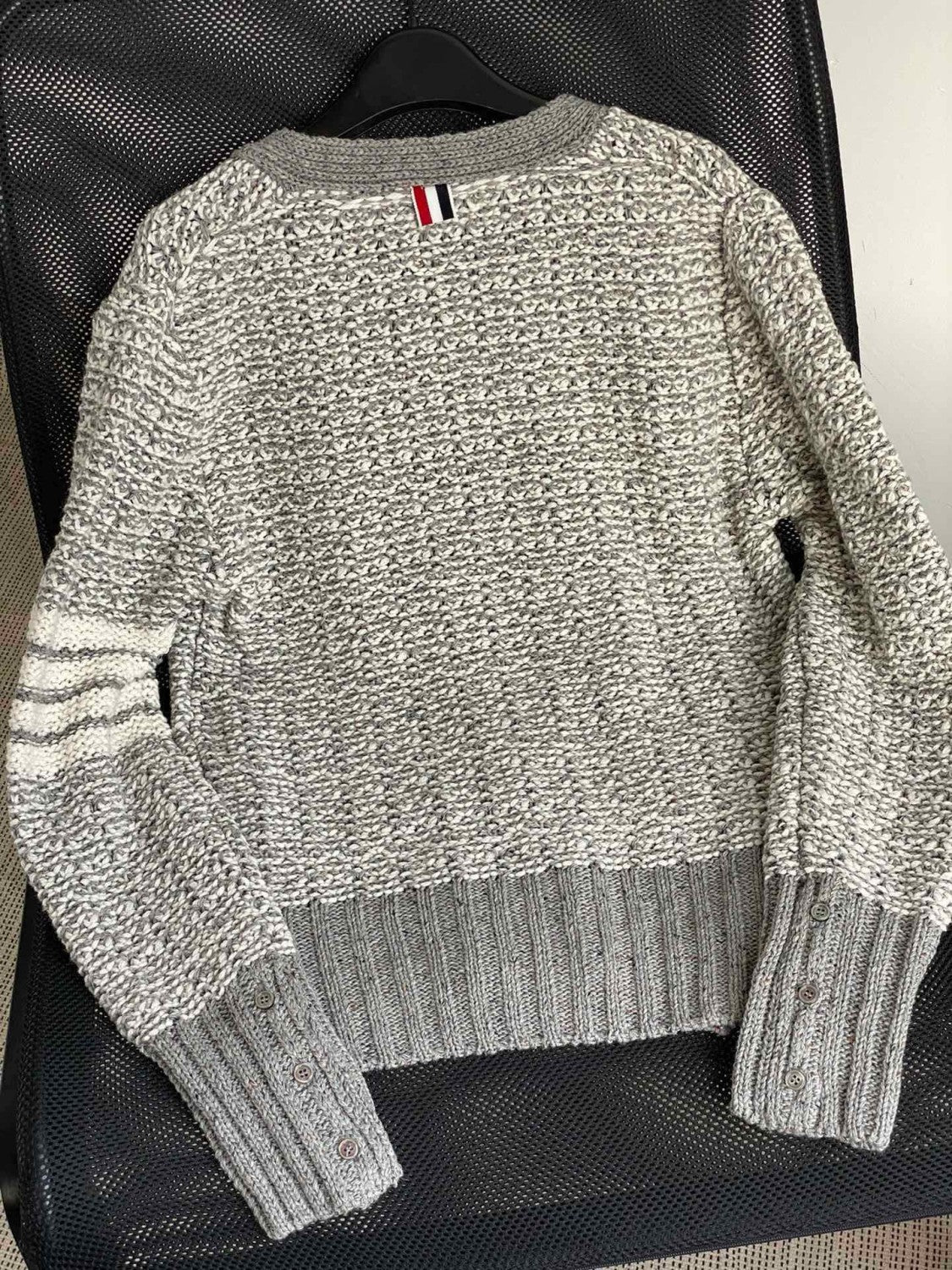 TB  Men's Women's Autumn And Winter Solid Color Knit Long Sleeve Wool Cardigan Jacket Ngvp #9513