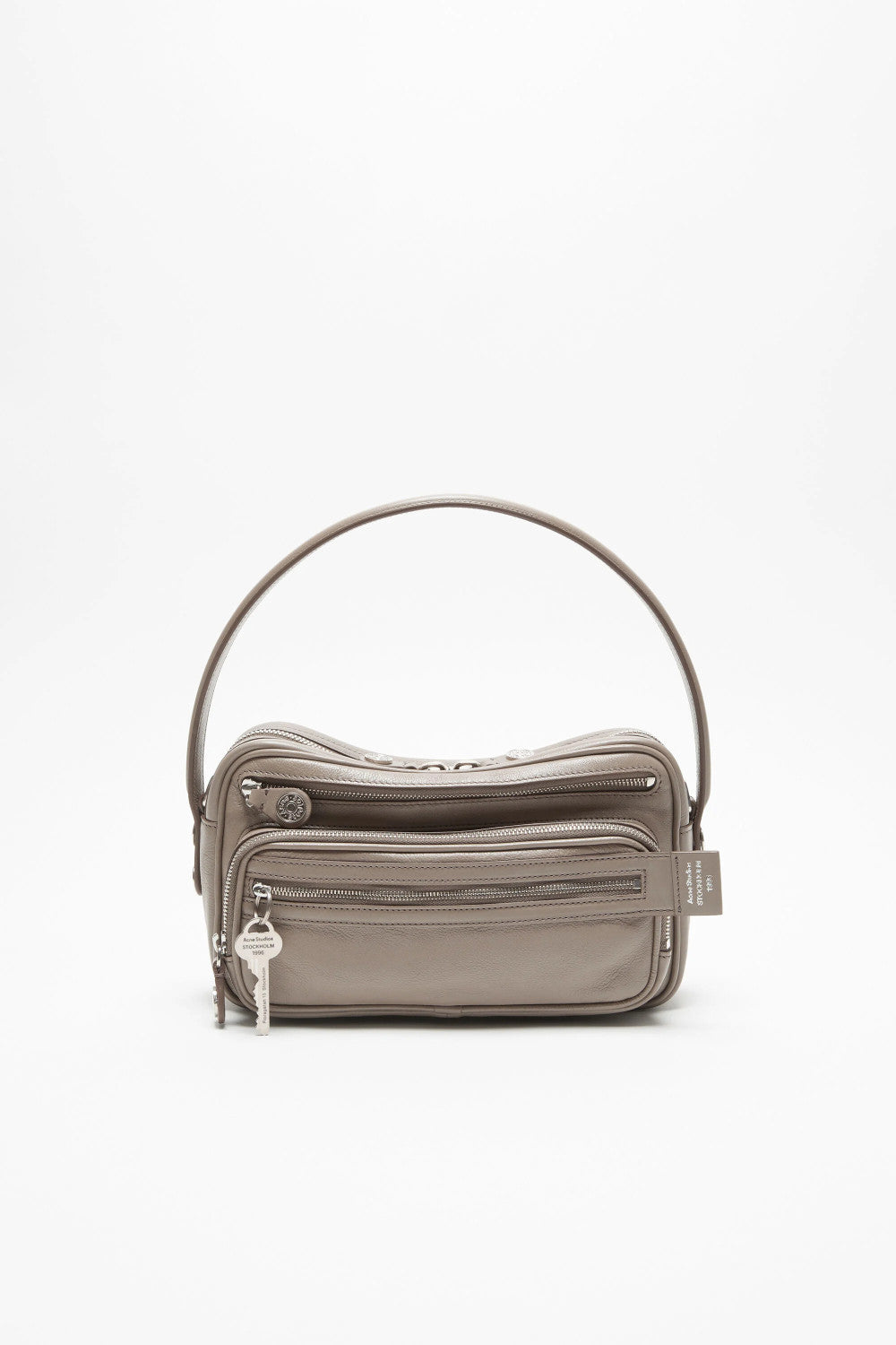 Acne Studios Women's Camero Party Shoulder Bag Logo Charm Small Cowhide Vintage Camera Bag Handbag Bags C10240-900 #81321