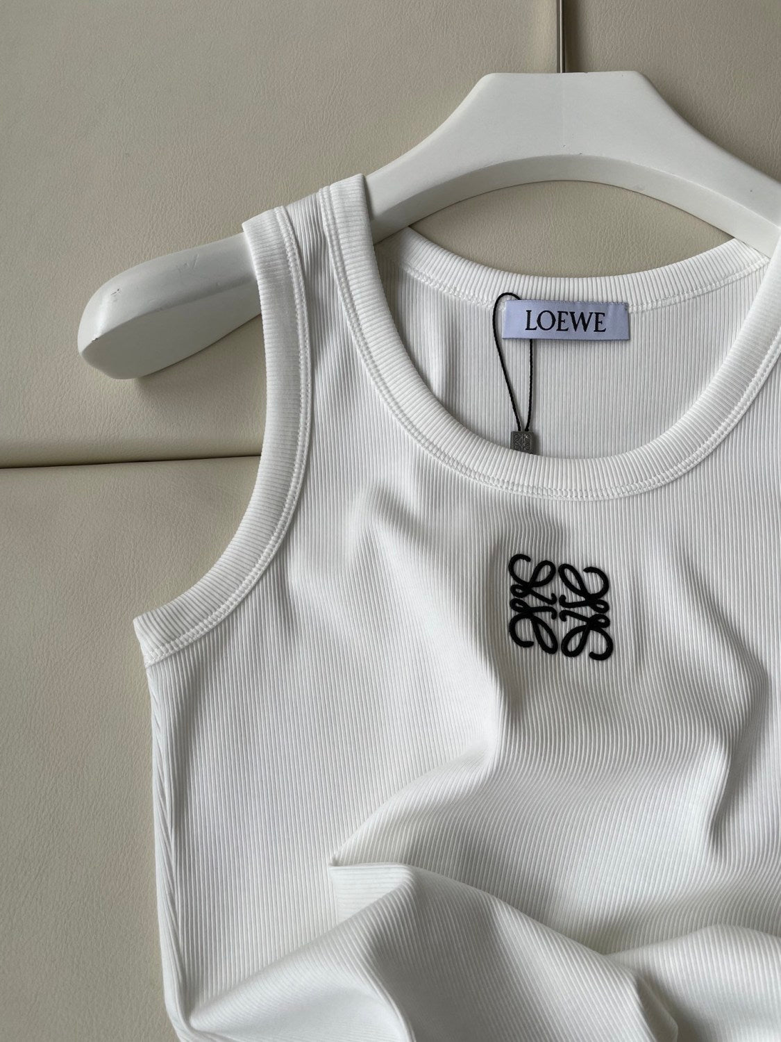 Women's Summer Solid Color Embroidered Logo Sleeveless Camisole Tank Top Vest #75548