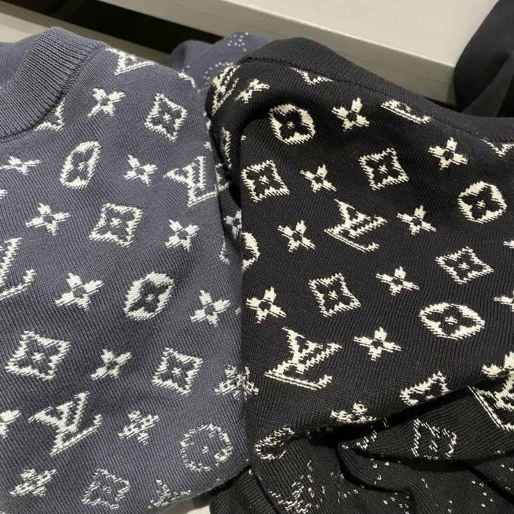 Men's Spring and Fall Gradient Logo Printed Round Neck Cotton Pullover Sweatshirt #98968