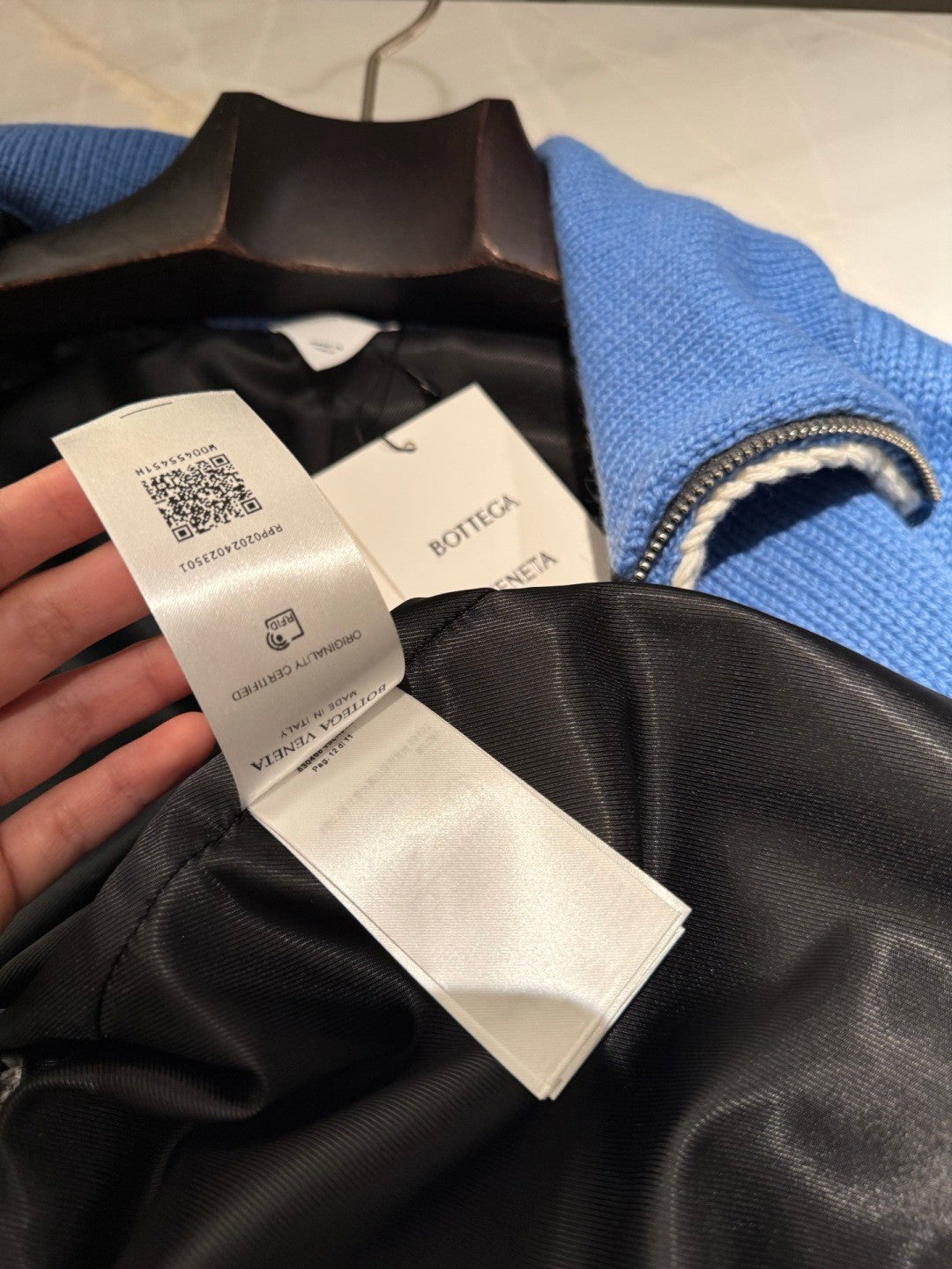 BV 2025 Men's Women's Color-Blocked Design Wool Knit Jacket #82542A