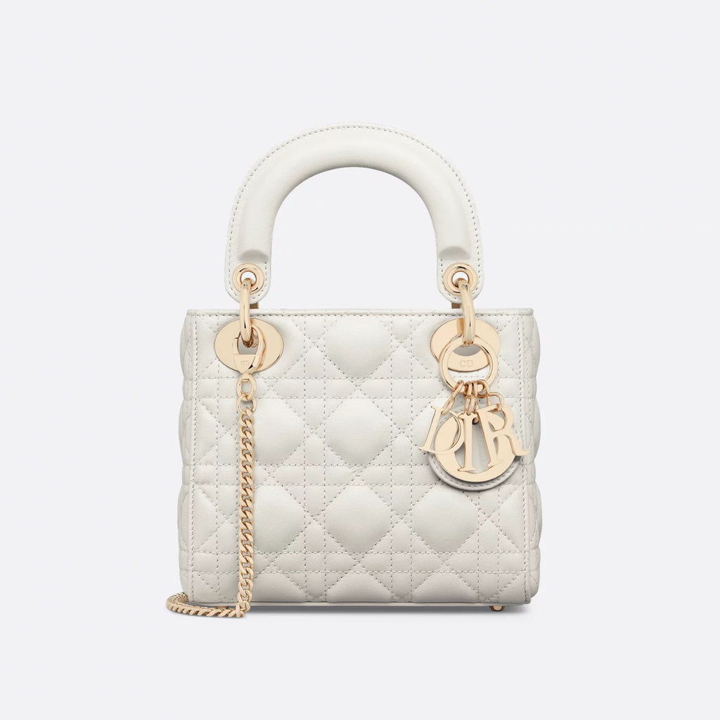 CD Lady Women's Solid Color Metal Pendant Removable Chain Shoulder Strap Wicker Pattern Sheepskin Leather Single Shoulder Crossbody Handbag Bag Bags #77461