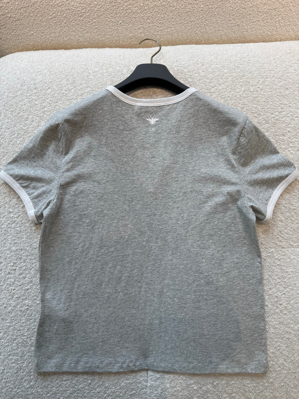 2026 Women's Early Spring Knit Fabric Grey Size 8 Loose Casual T-Shirt #83139A