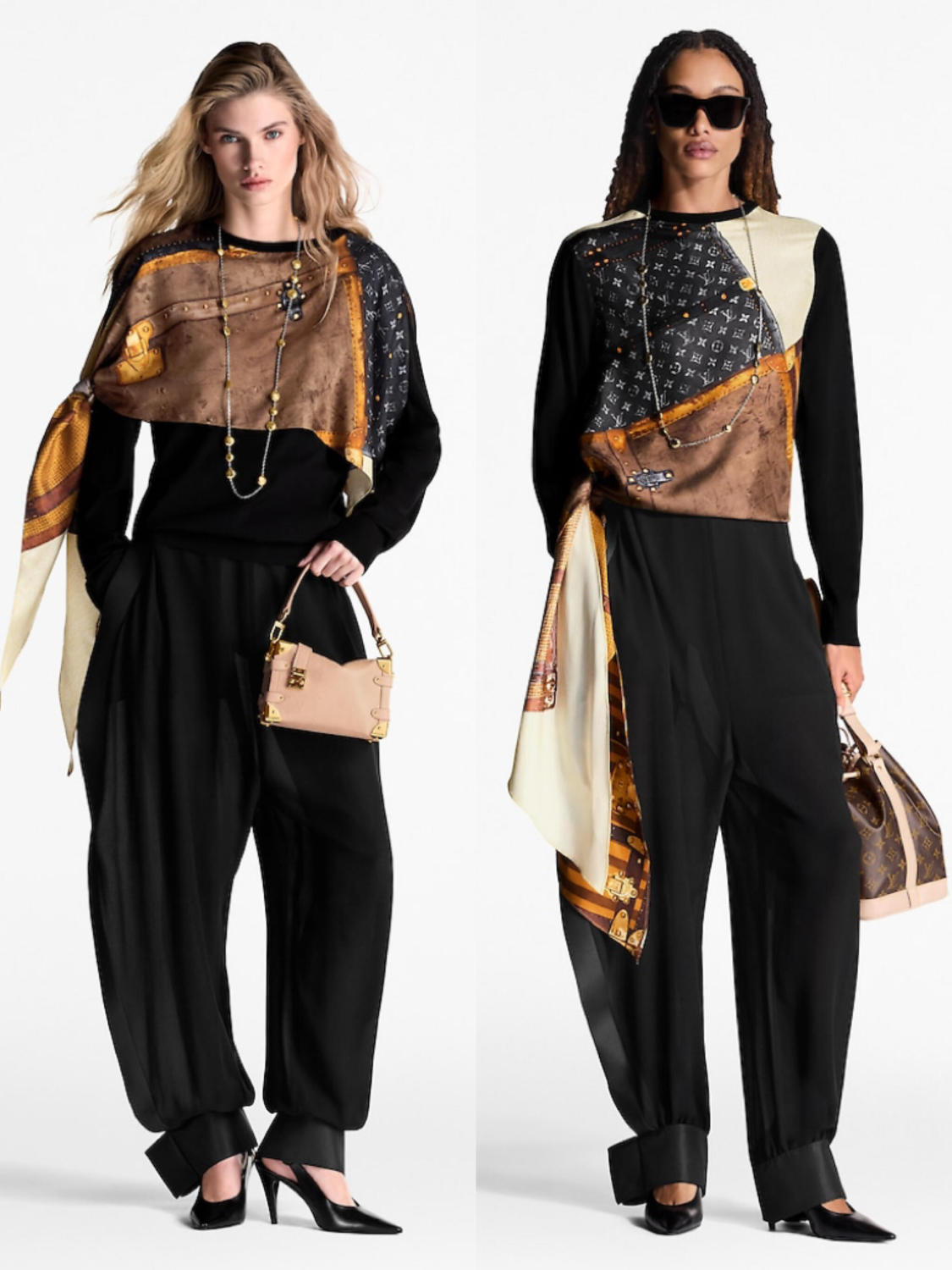 Women's Spring And Autumn Crew Neck Irregular Wool Silk Neck Scarf Knit Trunk Insert Pullover Sweatshirt #76325