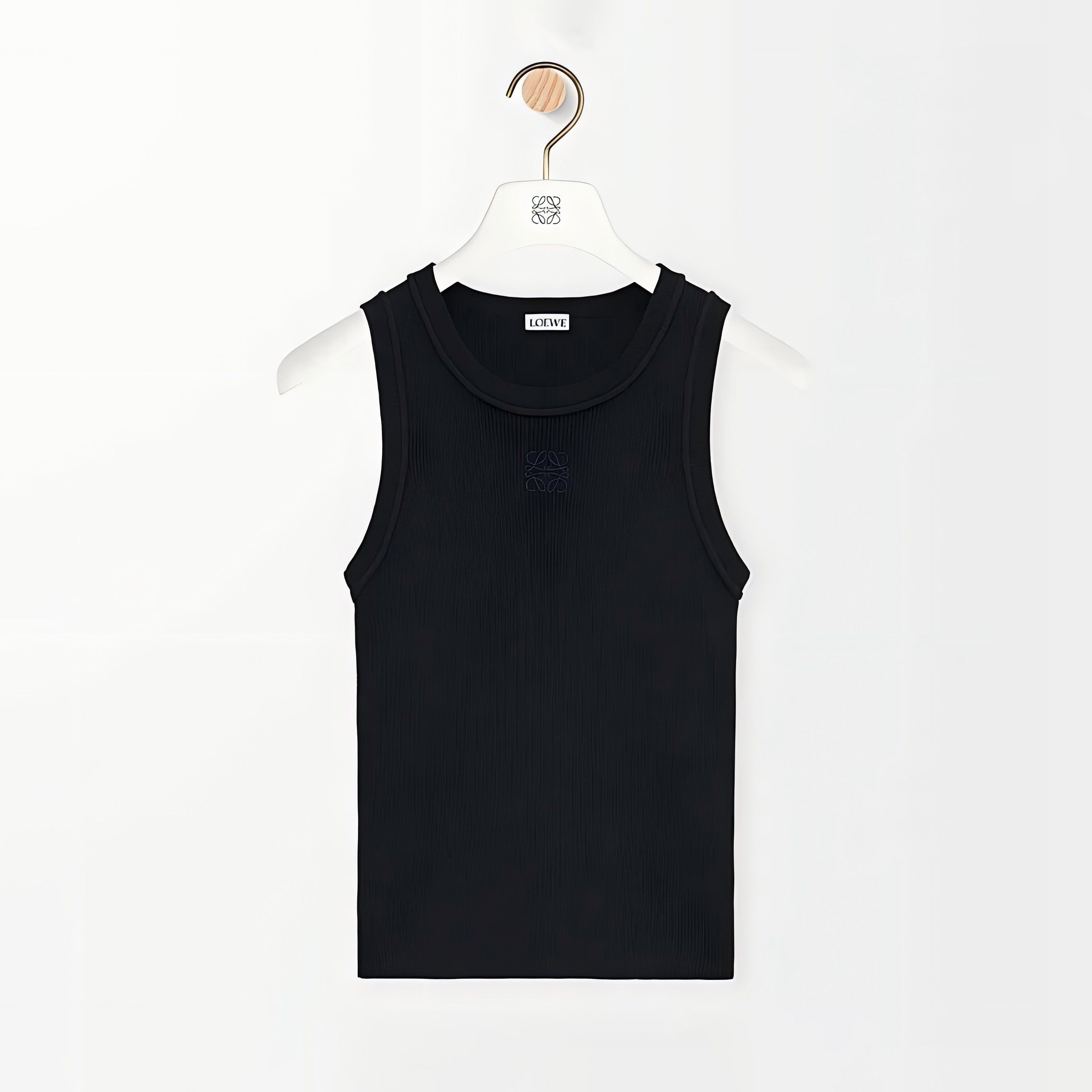 Women's Stretch Viscose Anagram Knitted Ribbed Soft Tank Top vest #194291