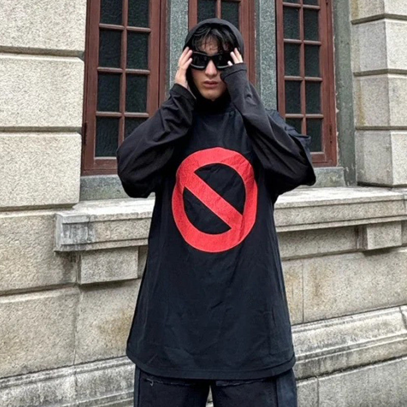 Men Women Spring Summer Fashion High Street Loose Casual Short Sleeve Printed Cotton Black T-shirt Ngvp #7586