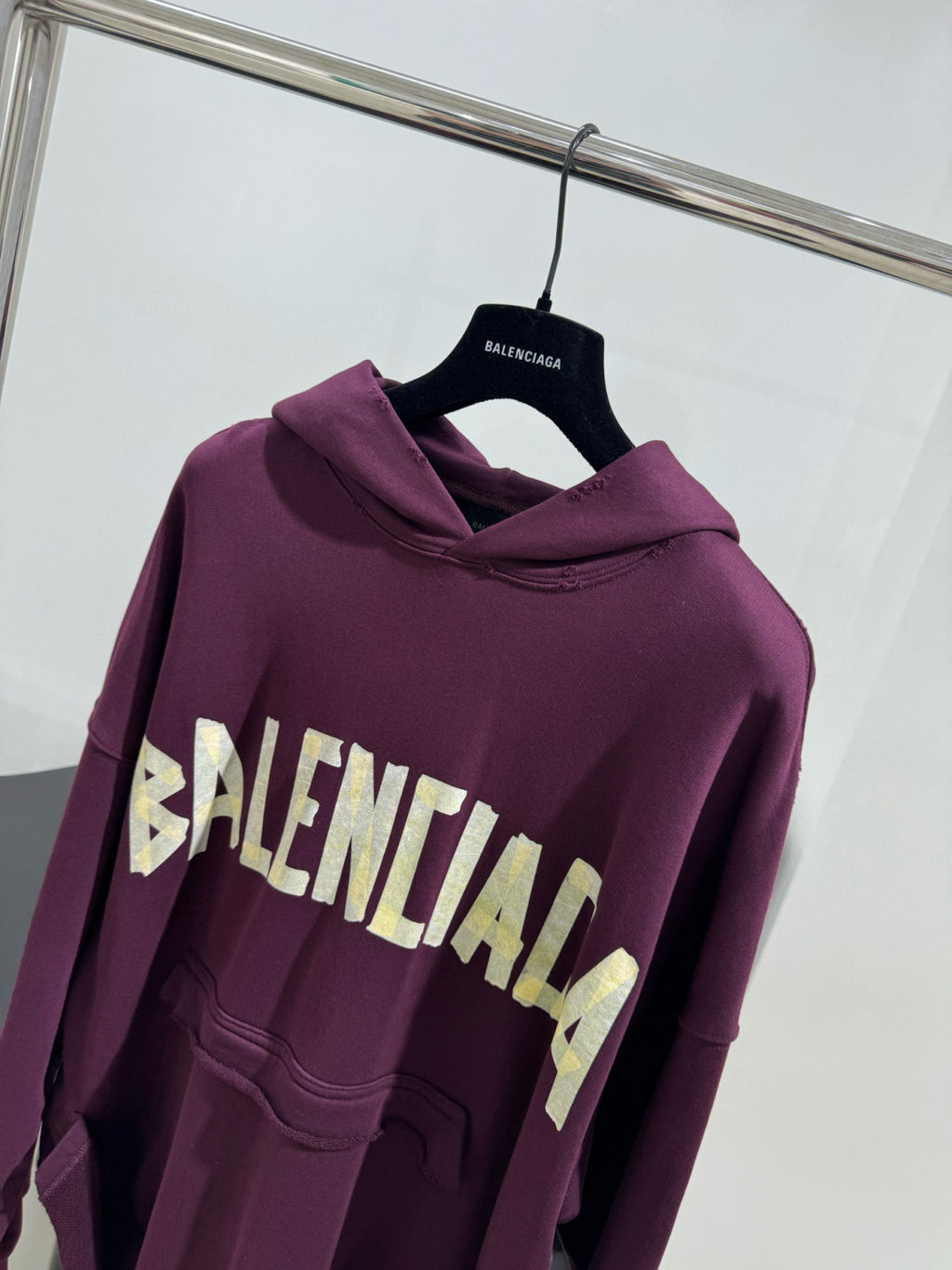 Men's Summer Crimson Letter Print Crew Neck Regular Fit Hooded Sweatshirt Pullover #98986