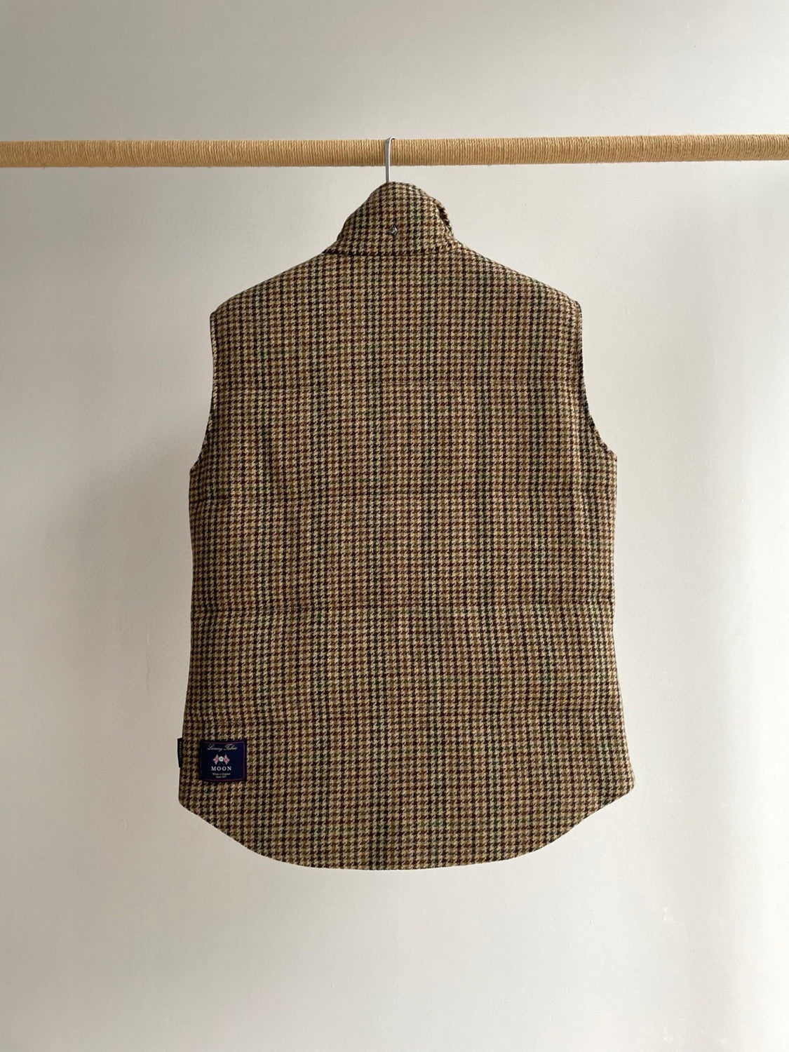 Montecore Men's Winter Chippendale Warm Tweed Wool Puffer Down Vest Jacket #97837